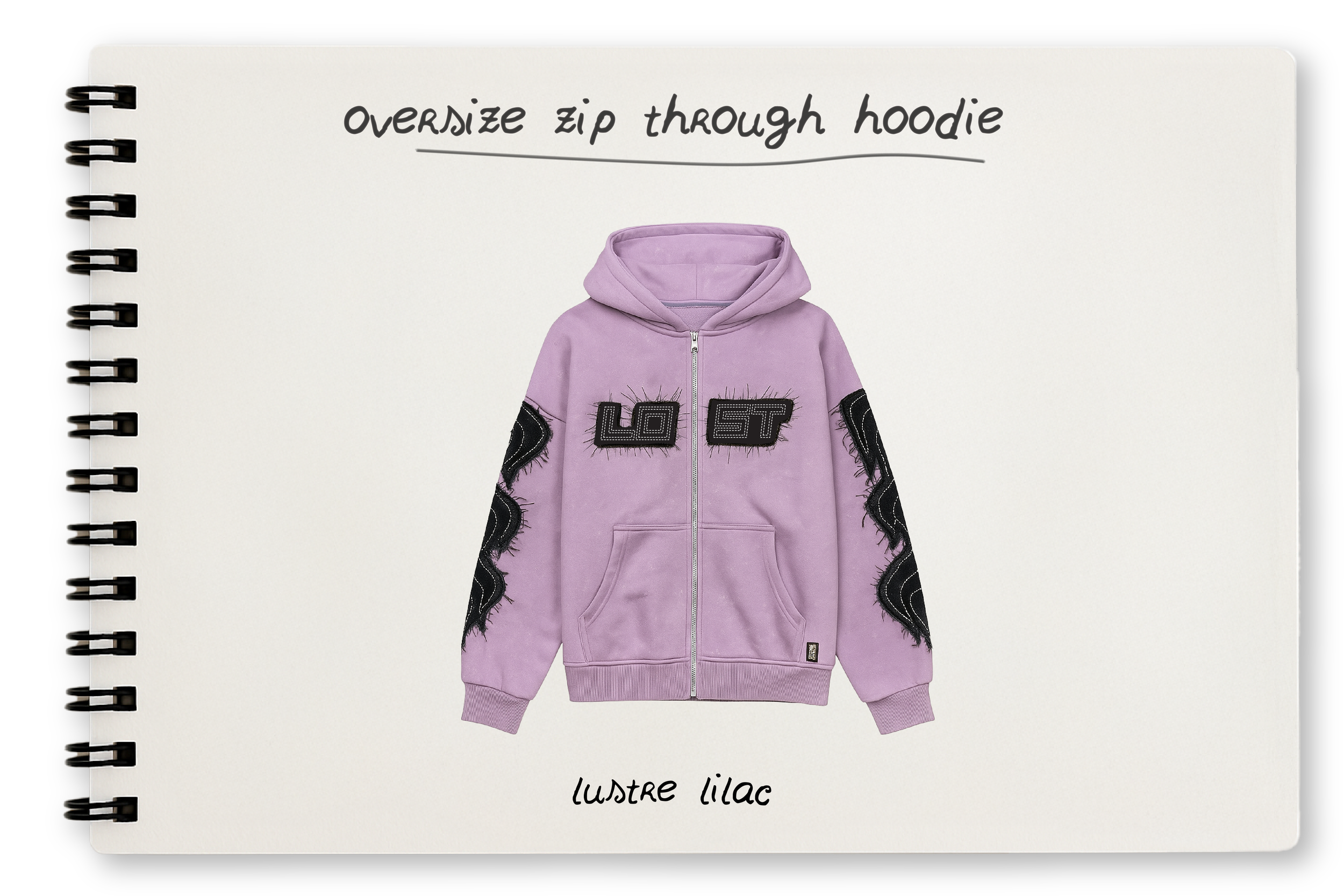 ZIP THROUGH HOODIE CAD
