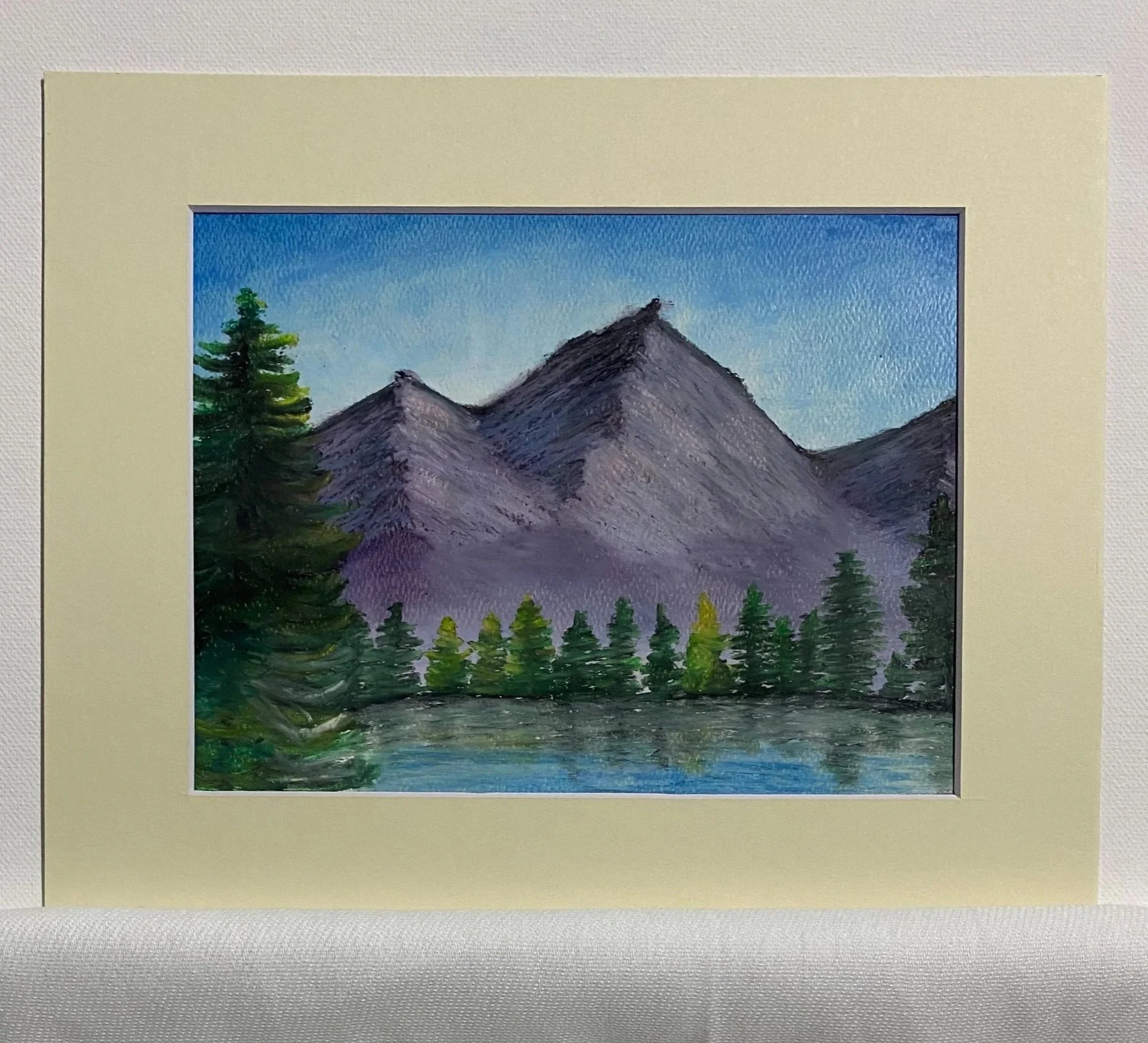 Mountain Scene
Oil Pastel on Paper
Matted for 8" X 10" frame