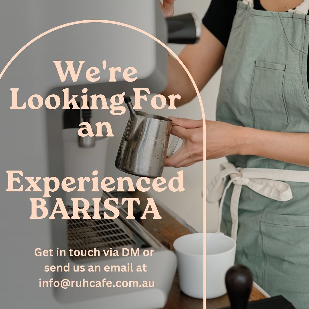 Join our team! ☕ We&rsquo;re looking for an experienced barista with a passion for great coffee and customer service. If you have skills behind the espresso machine and love creating memorable experiences, we&rsquo;d love to hear from you!