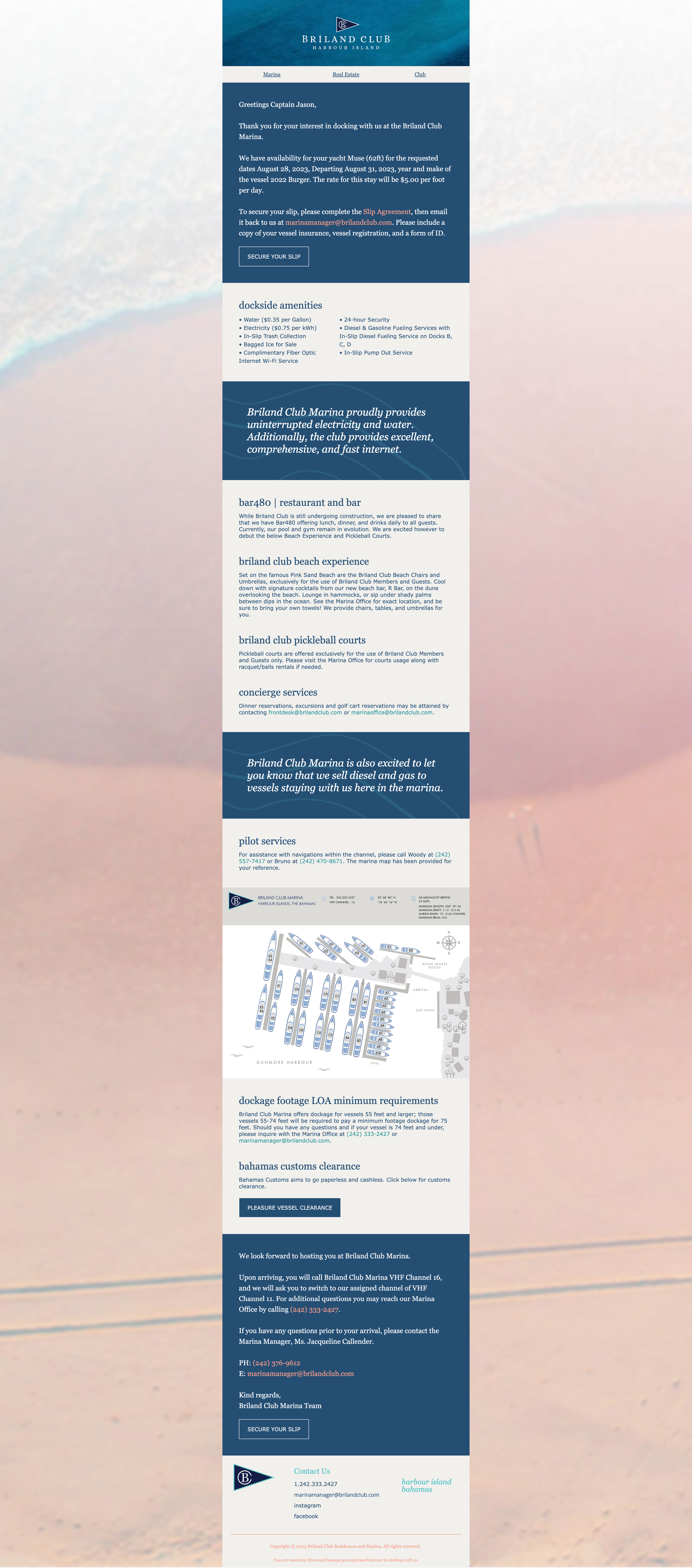 New Booking Transactional Response