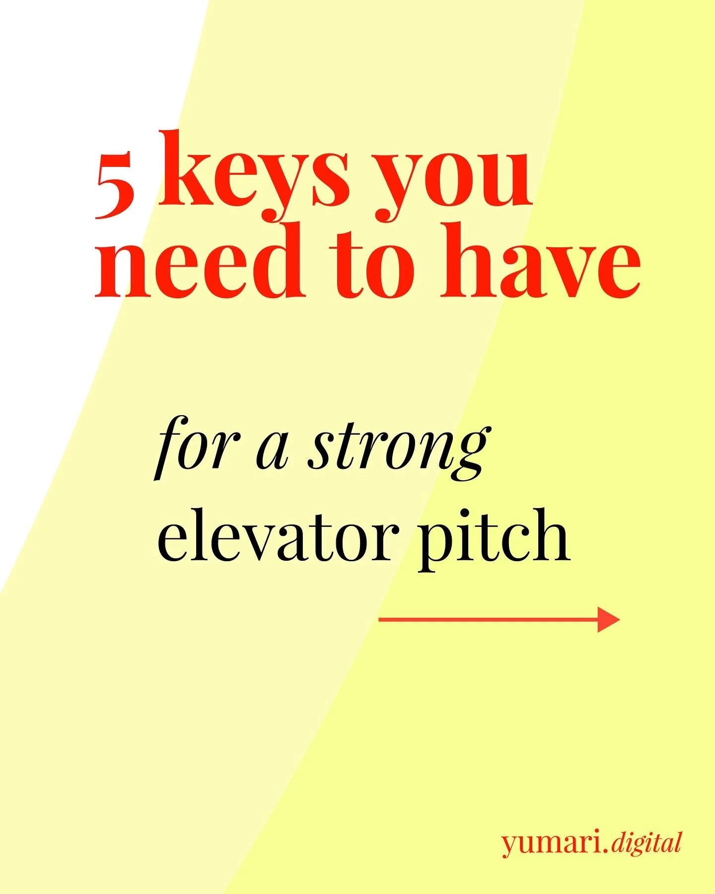 Nervous or unsure about how to pitch your business?

Here are 5 tips for a concise yet thorough elevator pitch that works from verbal conversation to kick-starting copy on your website, social media, and more.

1| define your role - ask yourself:
+ w