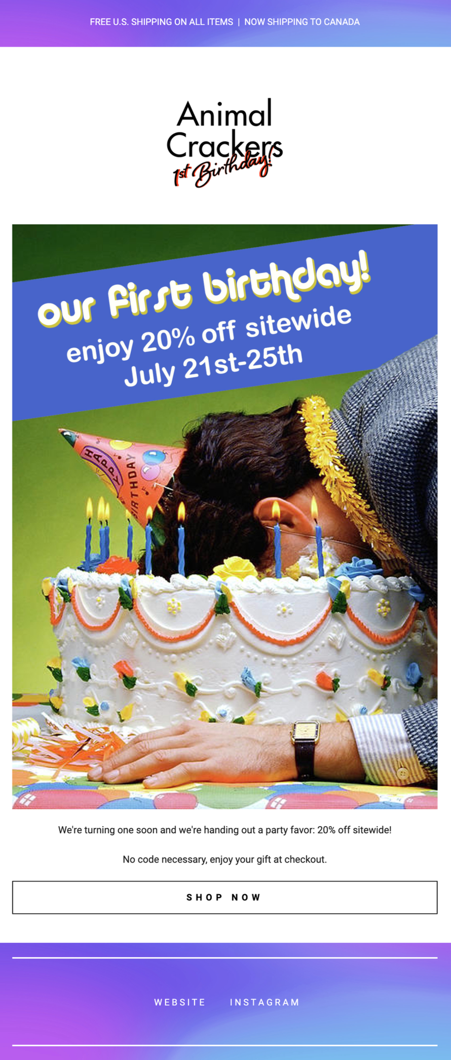 Sale Announcement