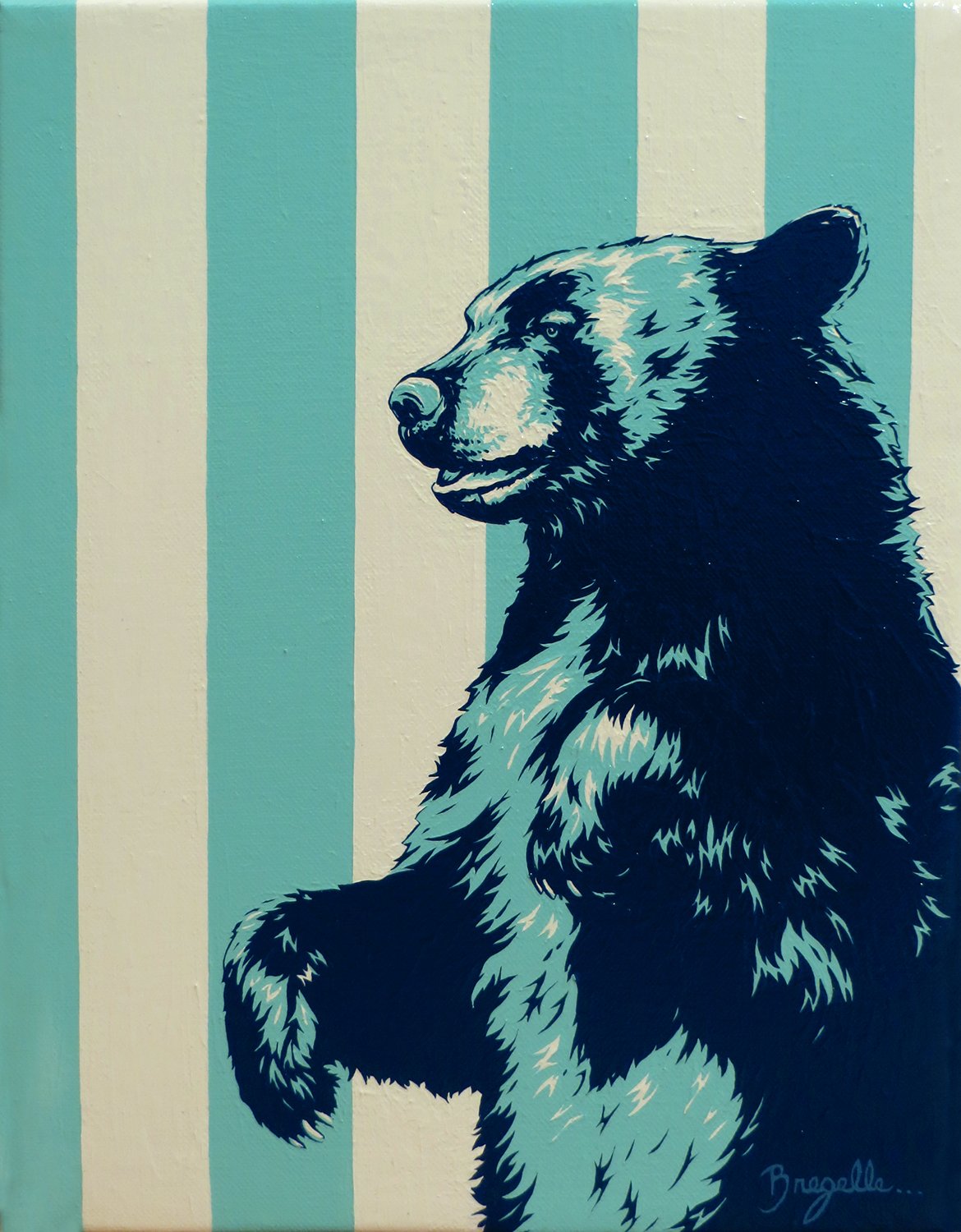 Bongo - 14" x 11", Acrylic on Canvas - SOLD