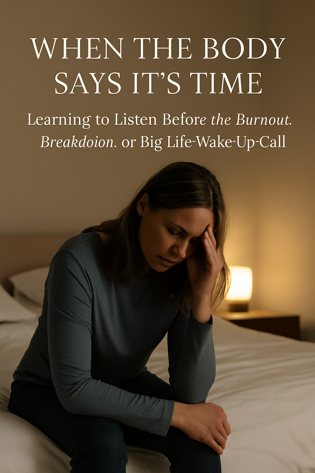 🌿When the Body Says It’s Time - Learning to Listen Before the Burnout, Breakdown, or Big Life Wake-Up Call