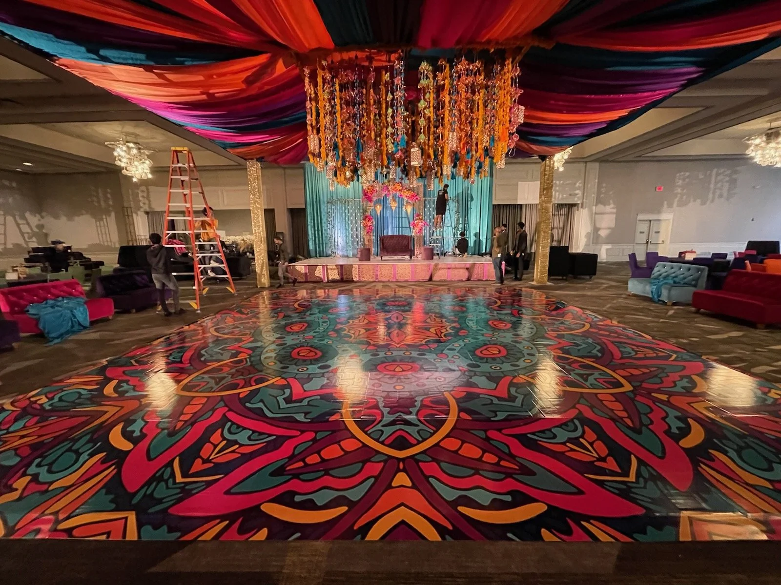 Custom Vinyl Wraps Dance Floors and More