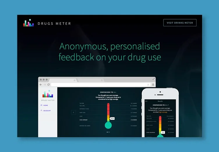 Drugs meter screen