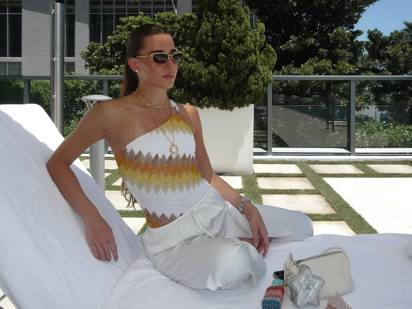 nothing beats a pool day in @missoni
