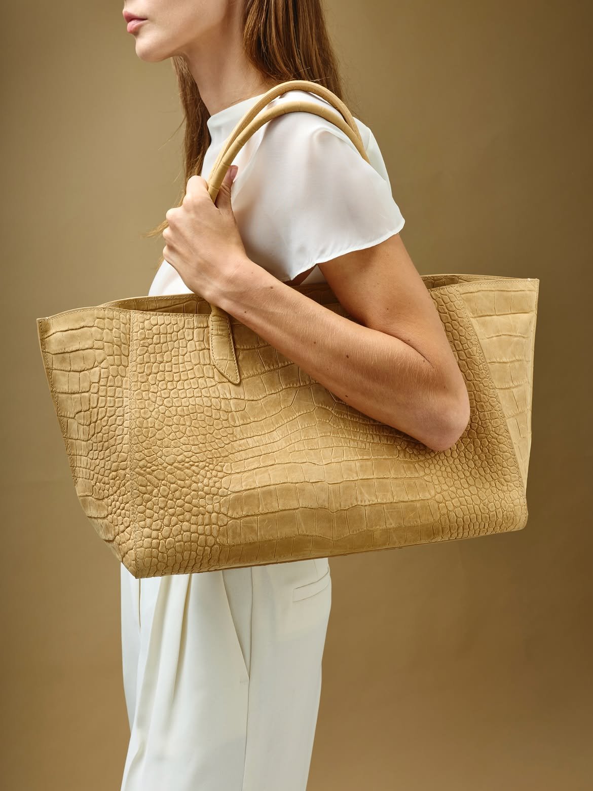 The Chloe Tote in Chai Matte Croc.  The perfect transitional color to take you from summer to fa.jpg