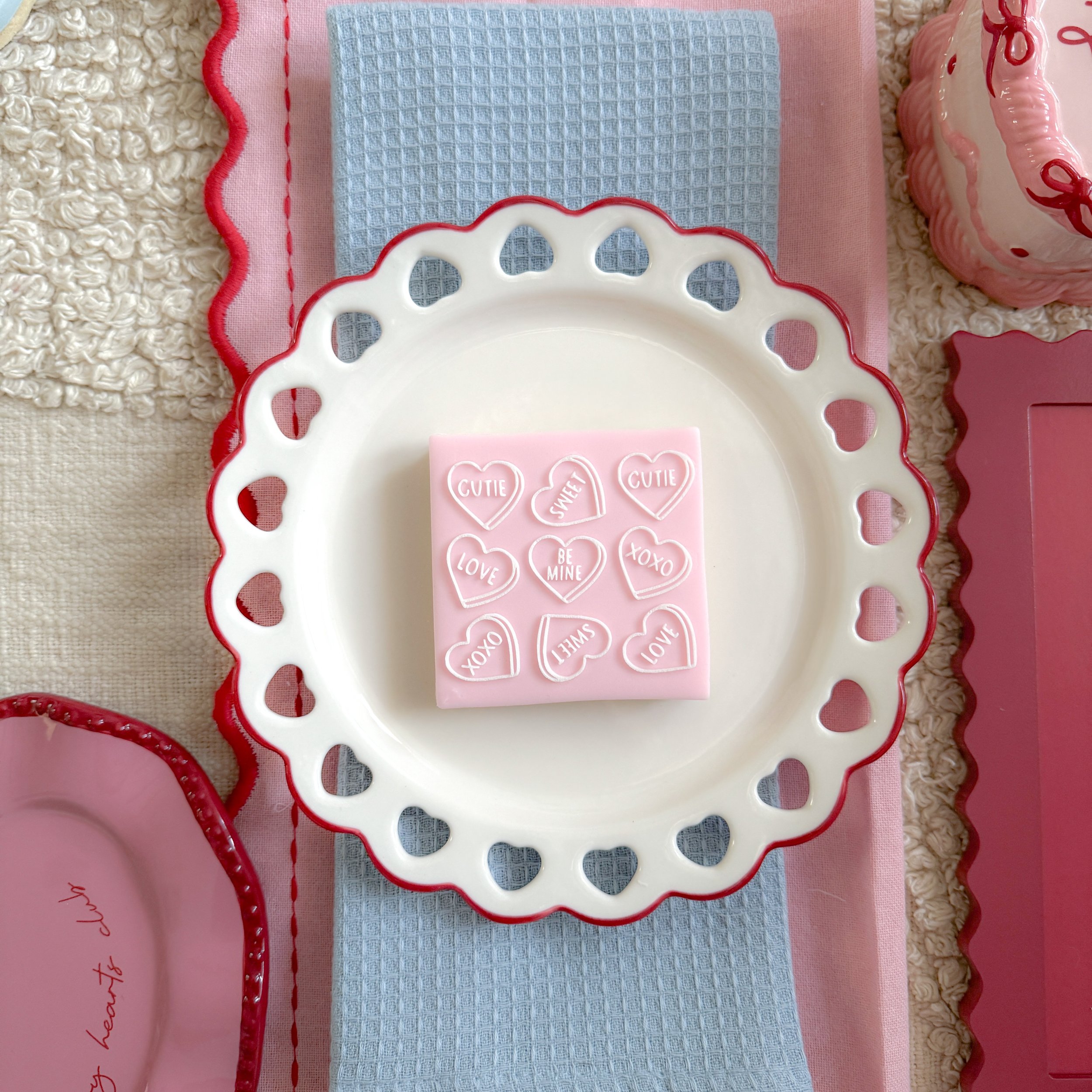 Love Heart Sweet Pattern Style 2 Embosser