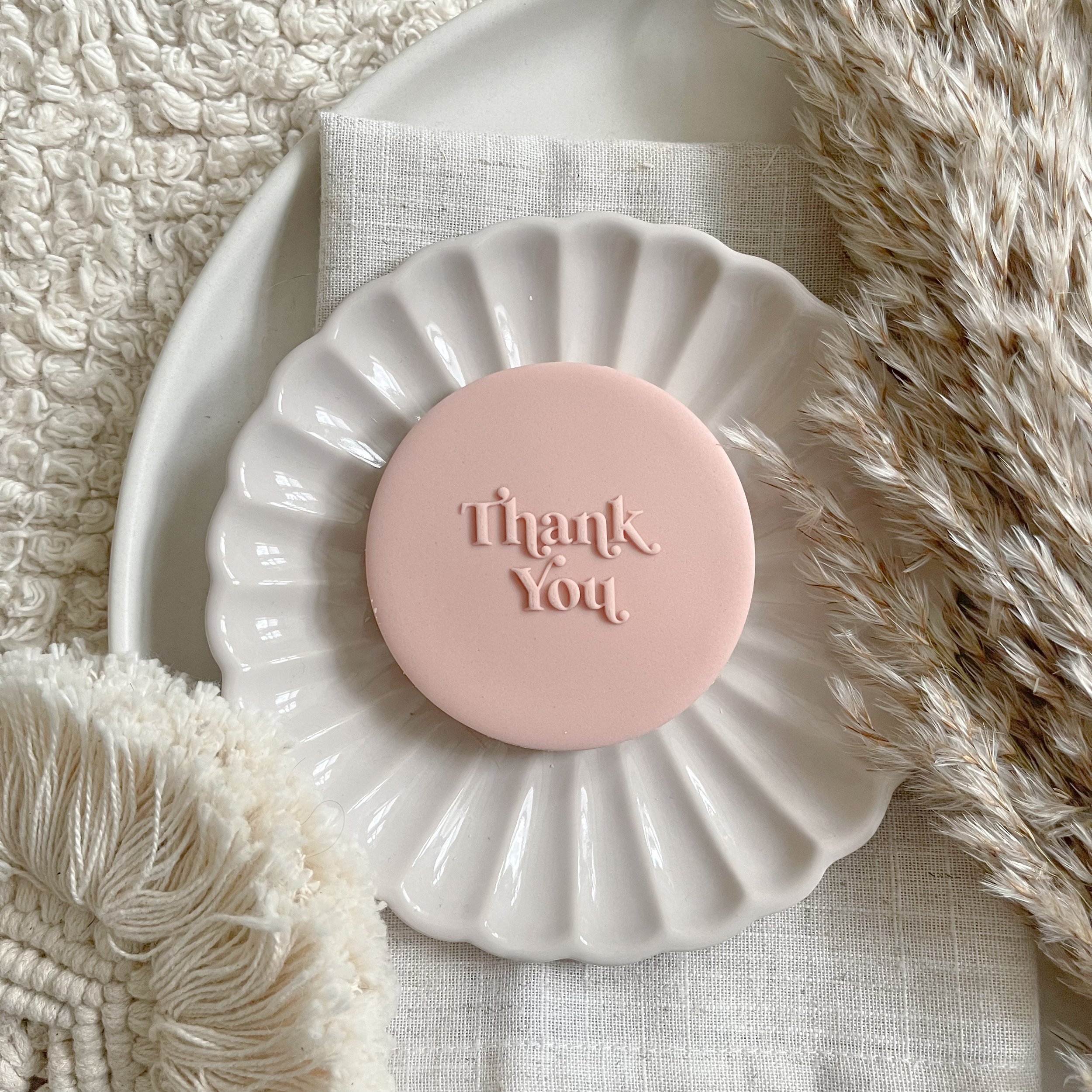 Thank You Groovy Font Embosser