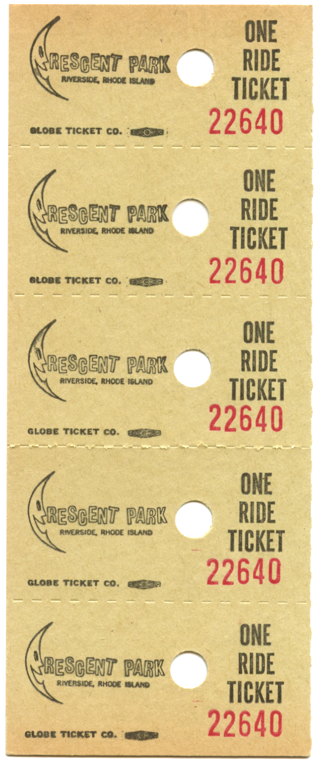 New Crescent Park ride tickets. year unknown
