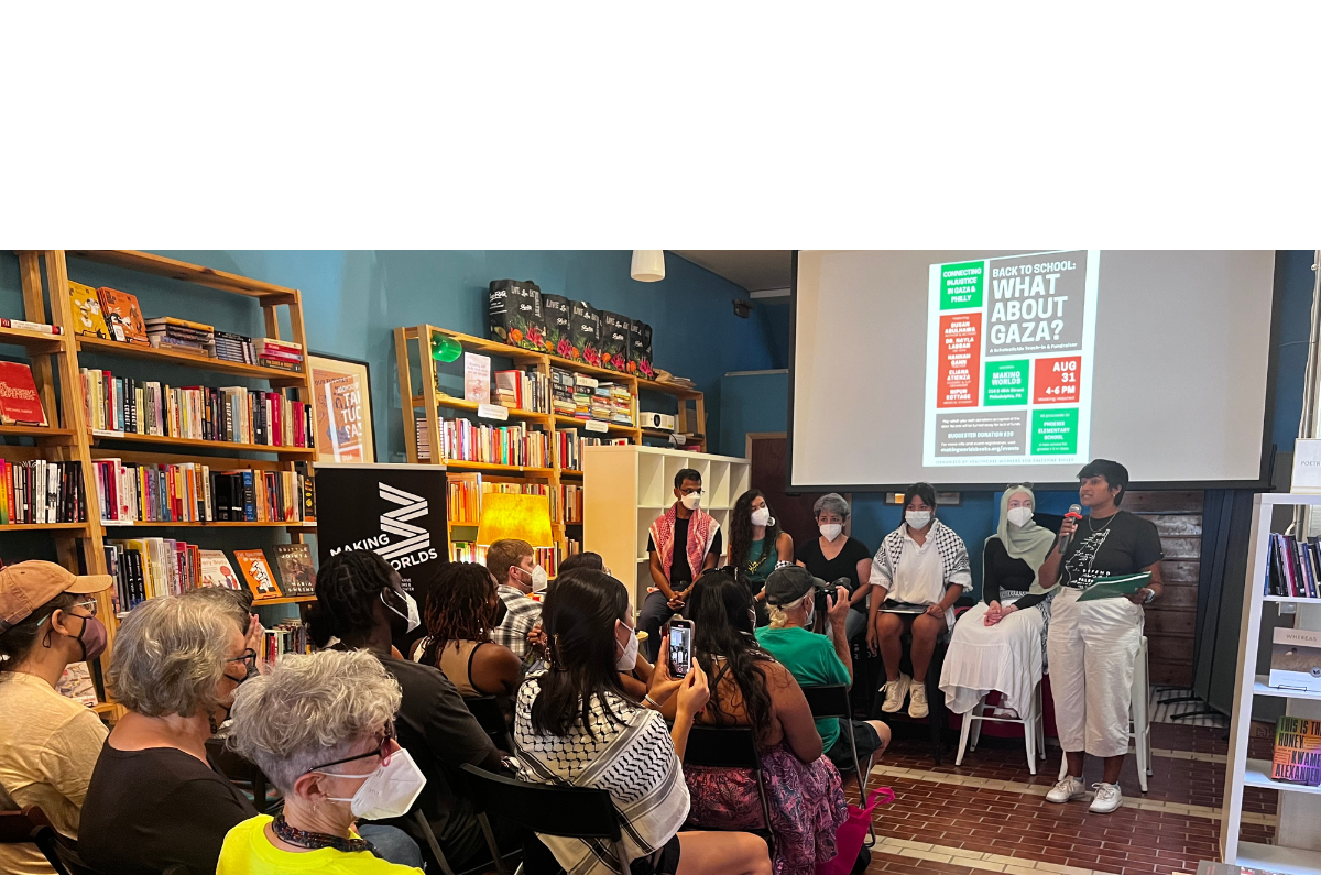 As Gazan Teachers Are Killed and Schools Destroyed, West Philly Bookstore Holds 'Scholasticide' Teach-In