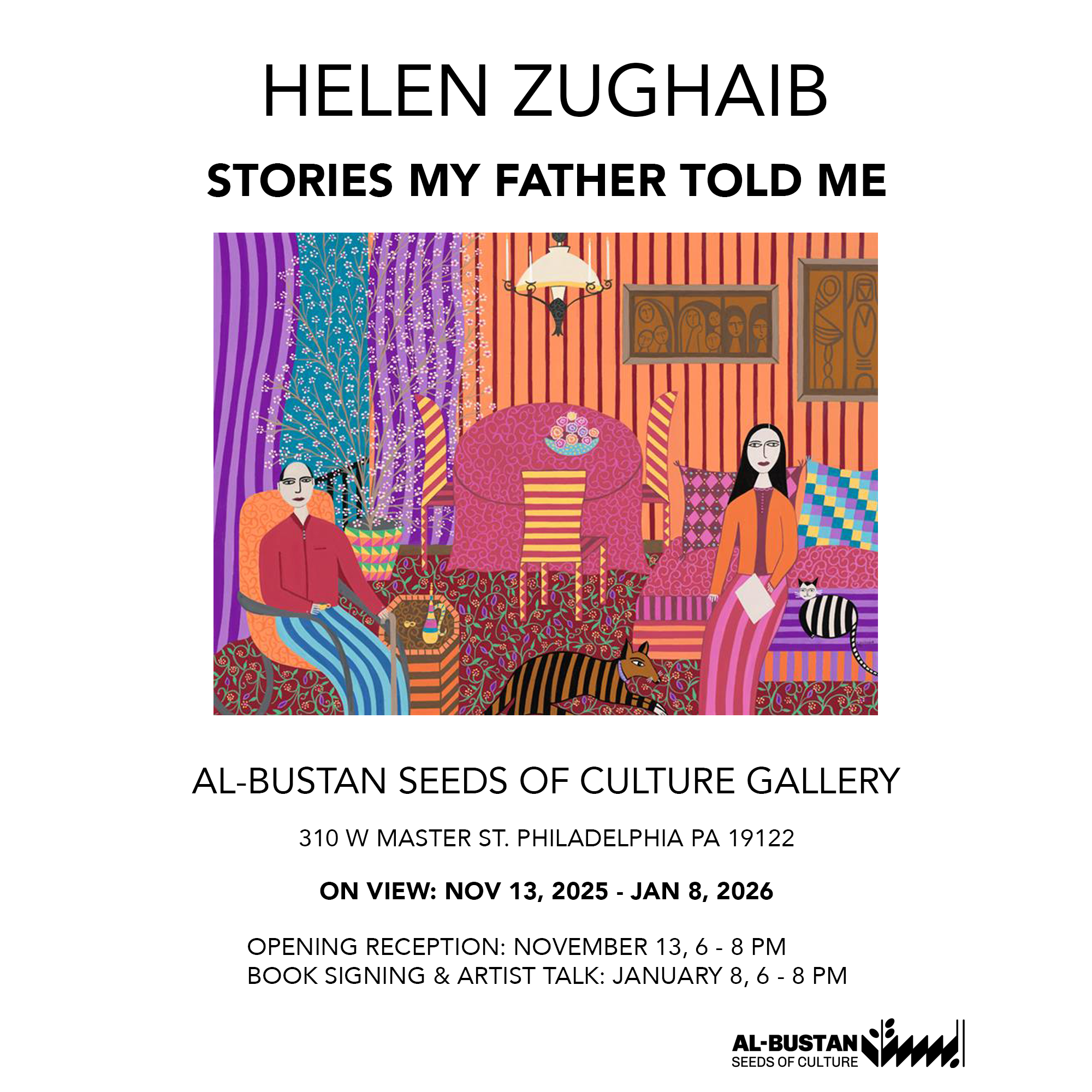 2nd Thursday Extended Gallery Hours + Book Signing with Helen Zughaib