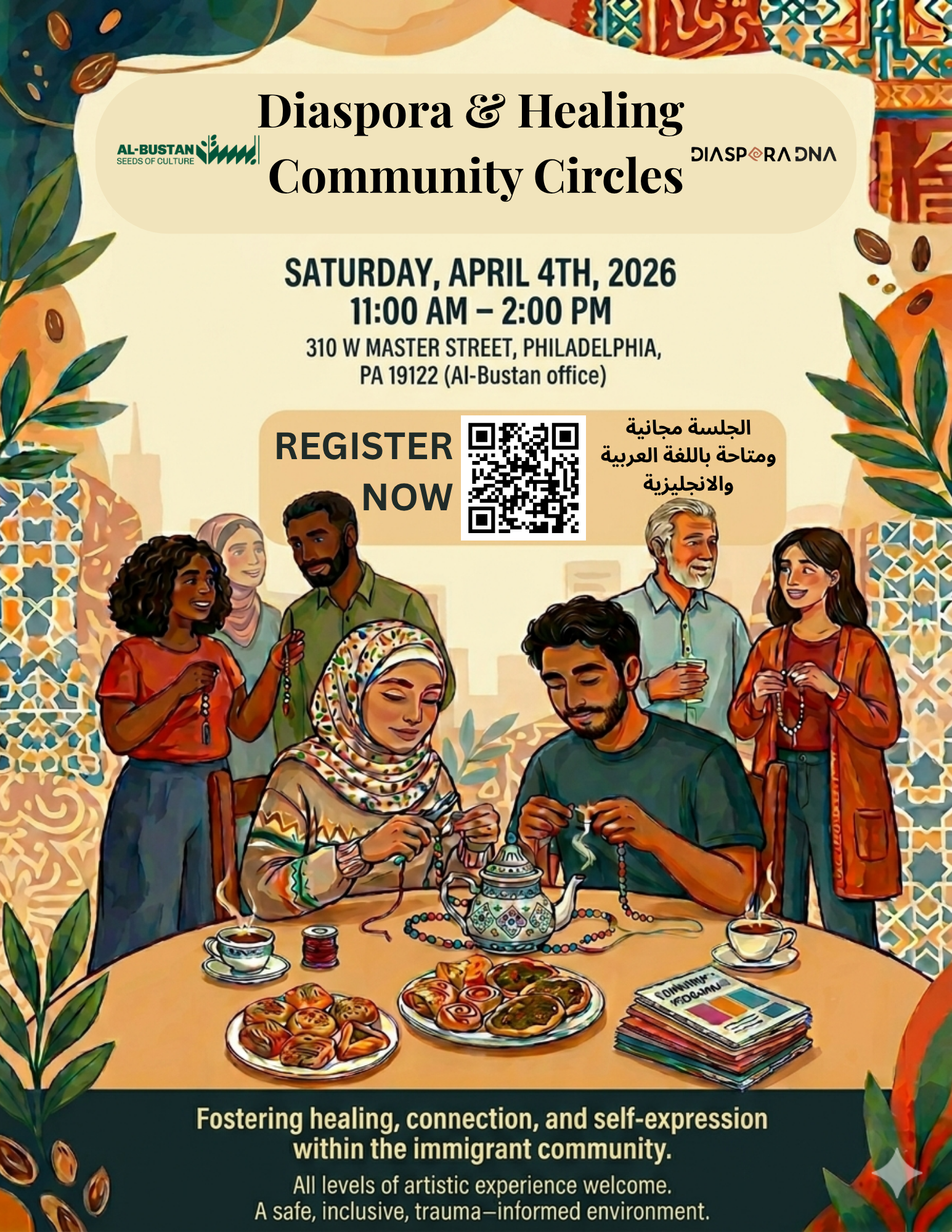 Immigrant Community Art Therapy Session