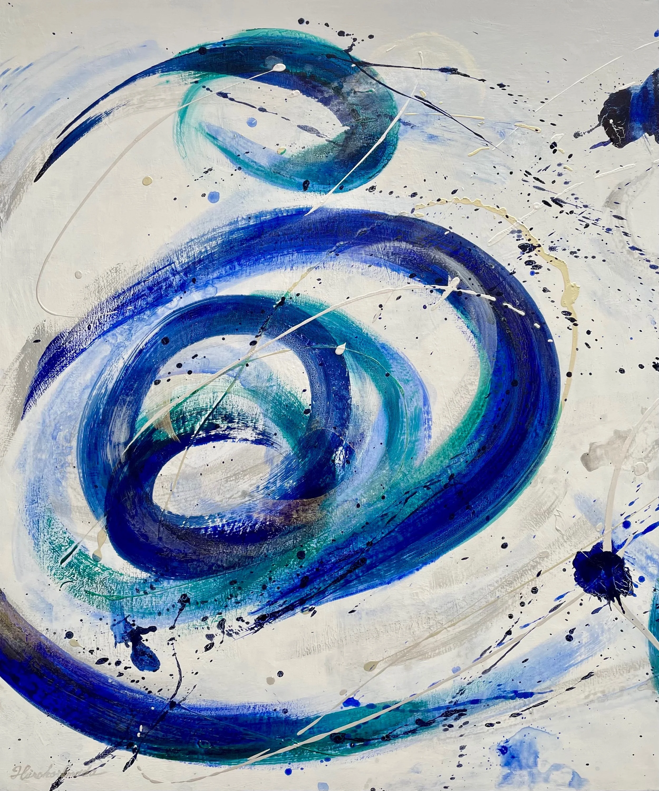 Giant Whirlpools I, Acrylic on Canvas, 120.0 X 1 00.0  X 3.0 cm, 2021