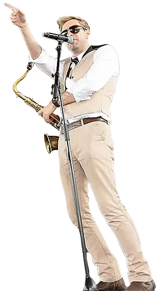 Adrian Cunningham performs