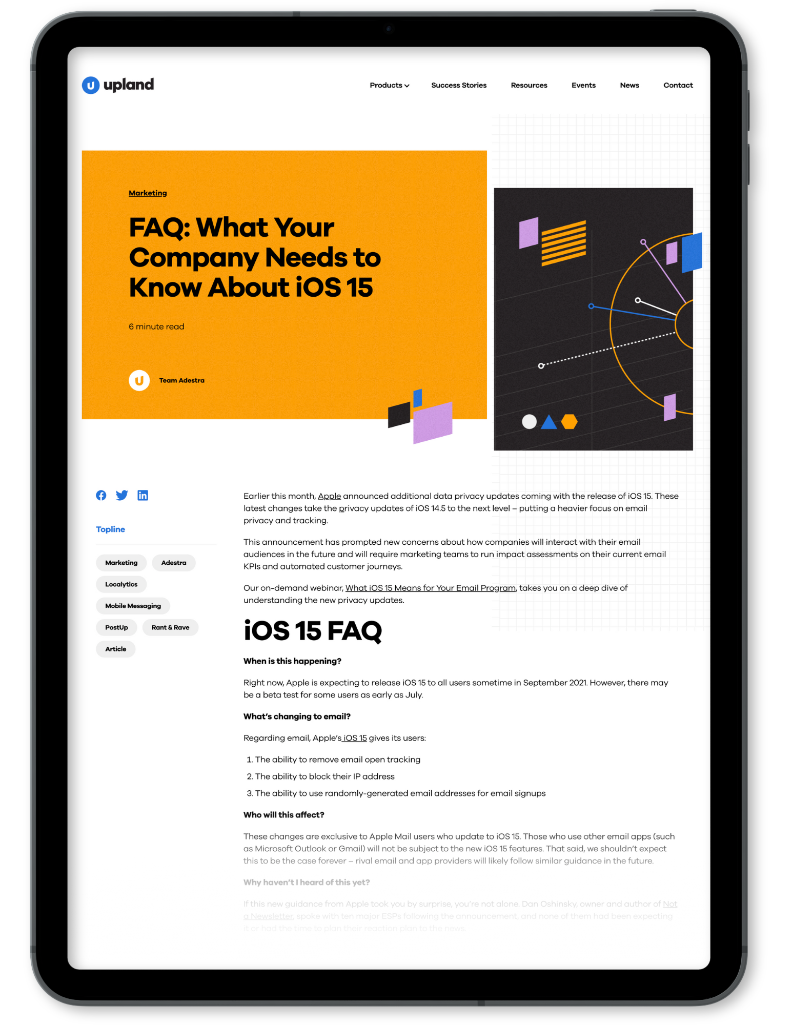 FAQ: What Your Company Needs to Know About iOS 15