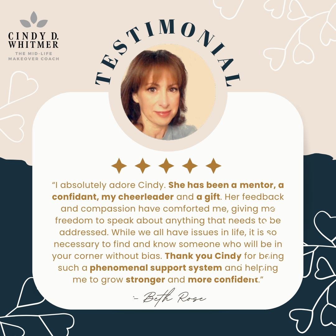 I'm cheering for each and every one of you to succeed in finding your own definition of happiness and success!

#midlifemakeover #midlifecoach #inspire #testimonialthursday #empowerwomen #confidence