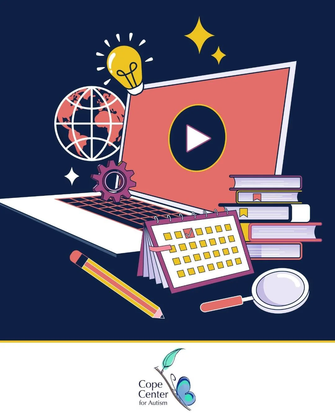 The first session in the Cope Center for Autism&rsquo;s Fall Webinar Series is almost here! 💻 Join the panel this Wednesday, November 5, at 7 PM for &ldquo;How to Help Your Autistic Child at Home: Tips from BCBAs,&rdquo; featuring our very own Jessi
