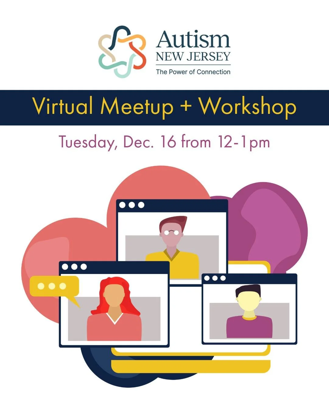 Looking to connect with other families who are just beginning their autism journey? 🤝 Autism New Jersey is hosting the free virtual meetup and workshop, &ldquo;Autism: Start Here!&rdquo;, created especially for parents and caregivers with children 6