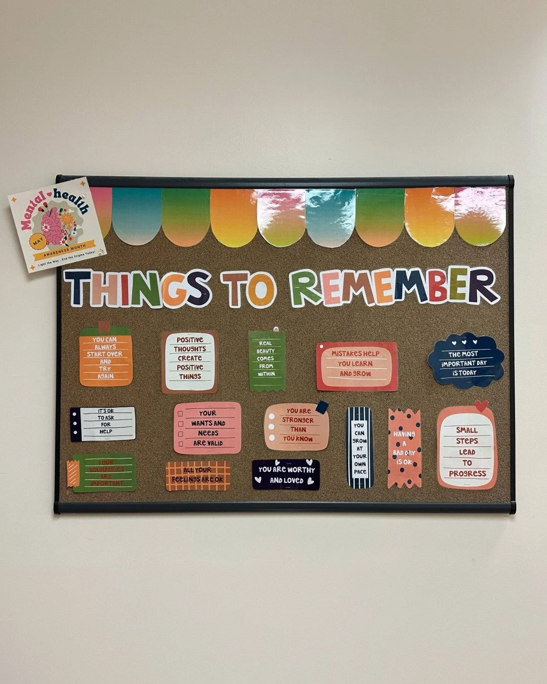 Mental Health Awareness Month reaffirms so much of what we do here at SLG. Our bulletin boards are constantly reminding us and our learners that small steps count just as much as big ones, positive thought takes practice, and it&rsquo;s okay to ask f