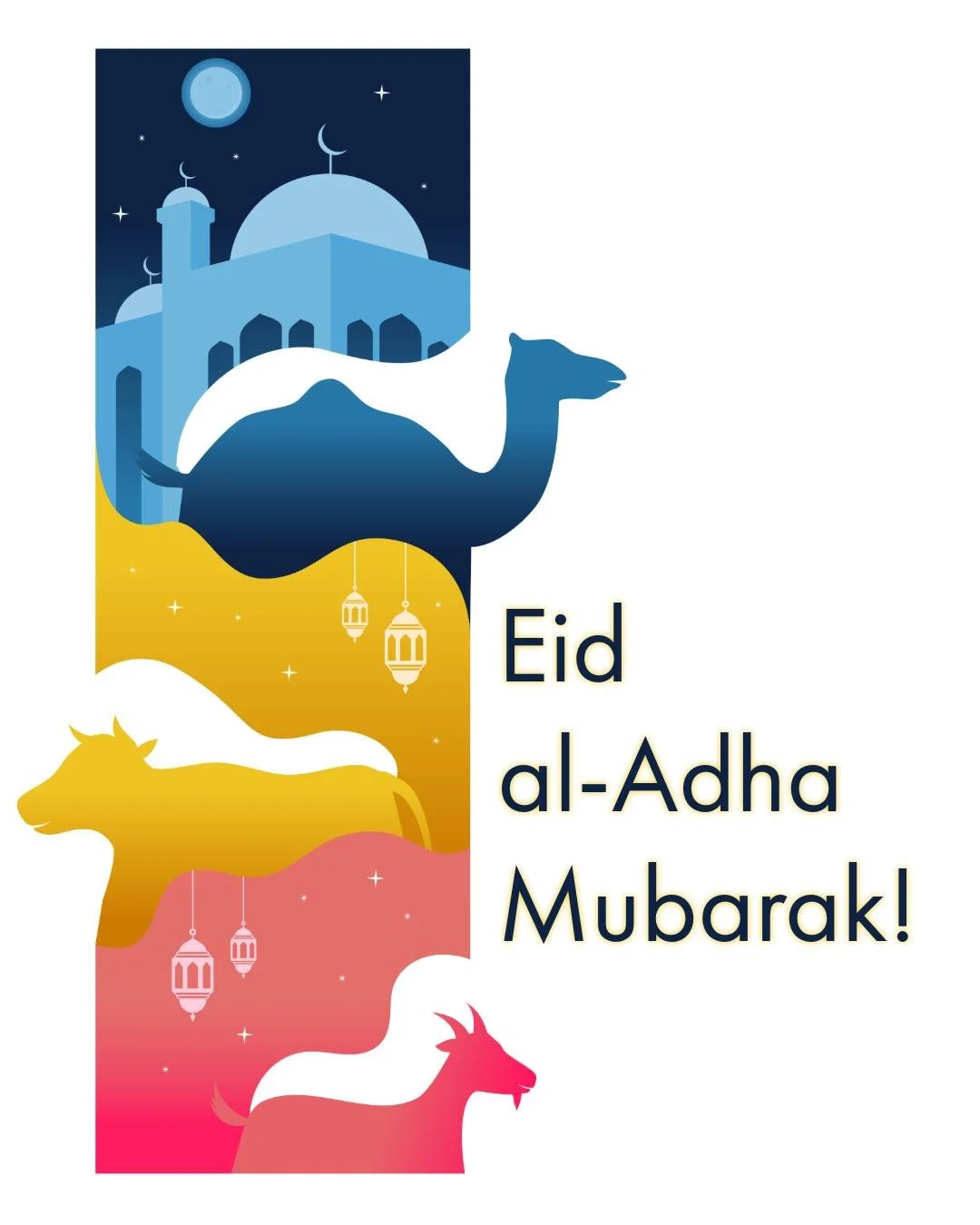 Eid al-Adha Mubarak! 🌙 Sending warm wishes to all our families and community members celebrating today!