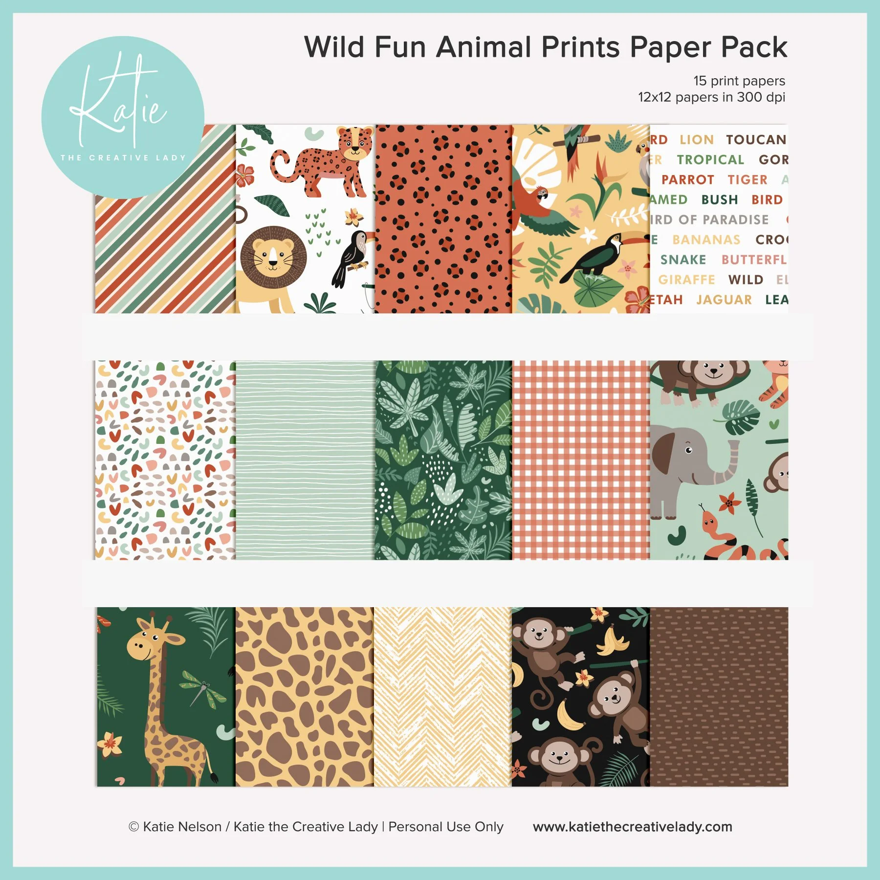 Wild Fun jungle pattererned papers preview 12x12.jpg