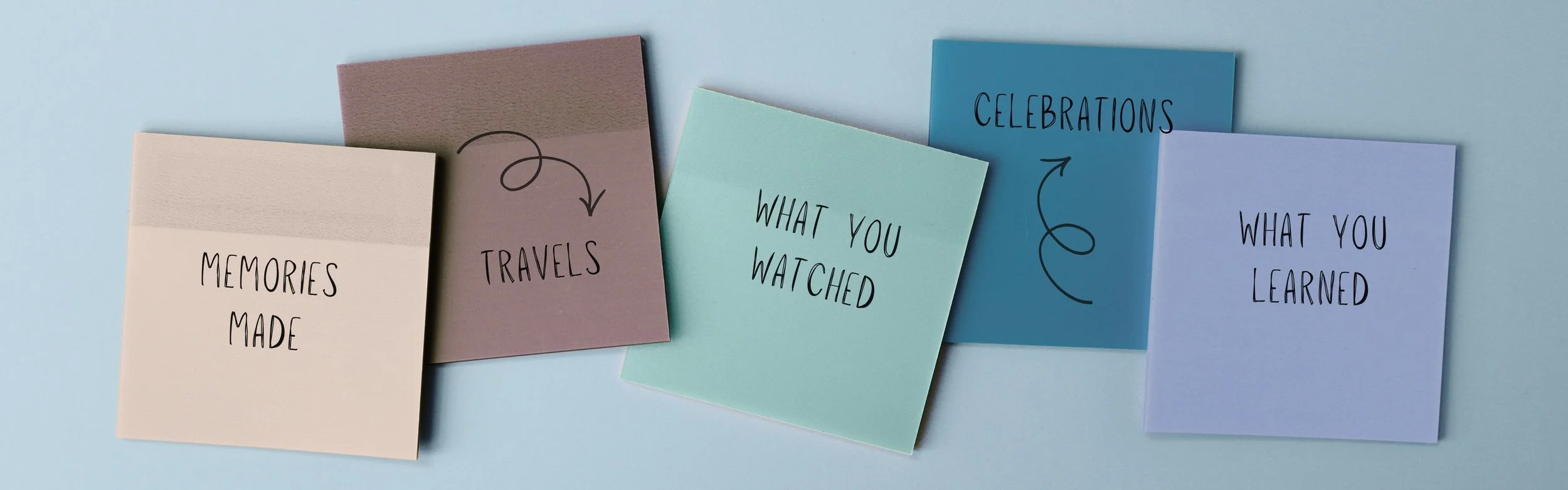 Reminder notes for journaling prompts