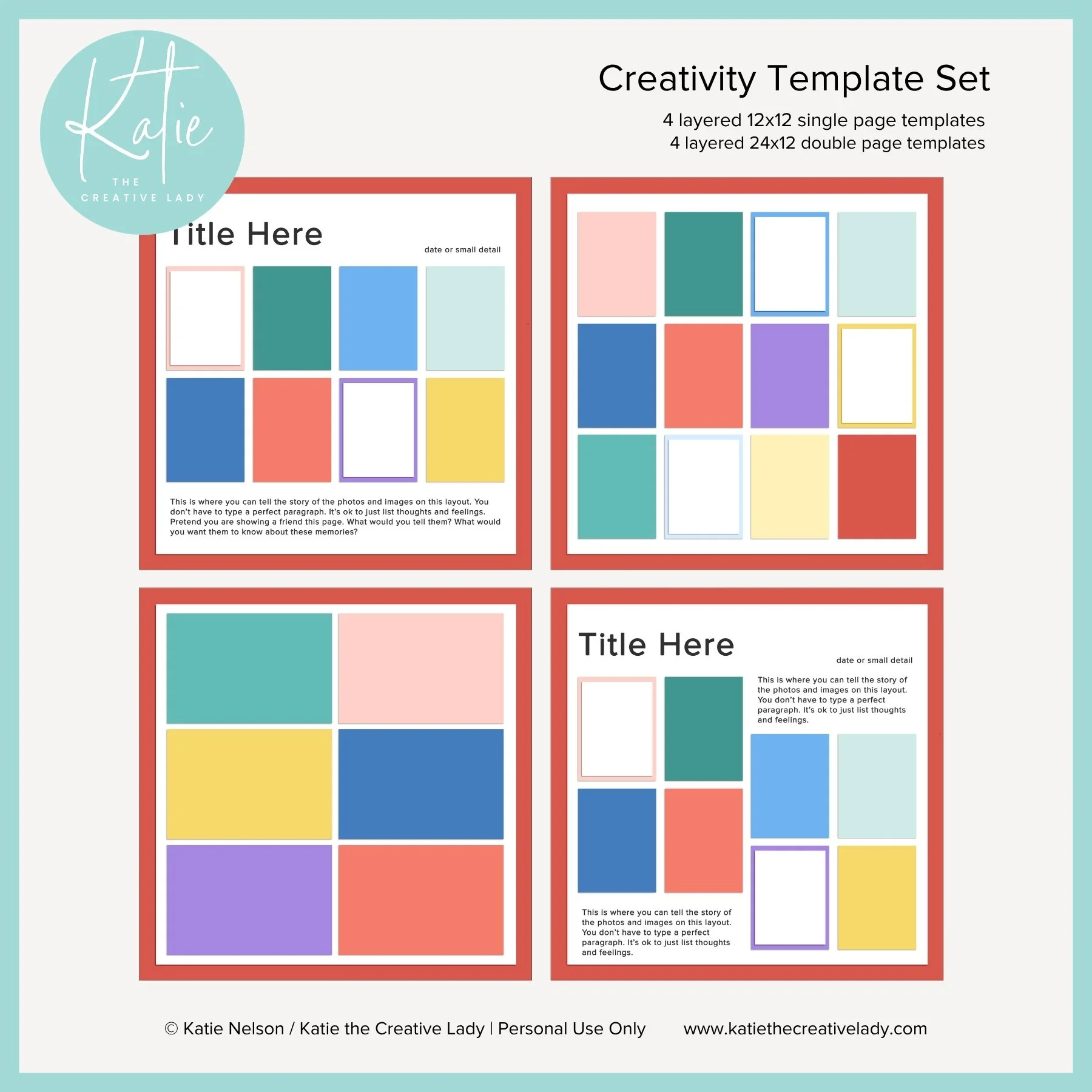 Creativity Template Set | 12x12 + 24x12