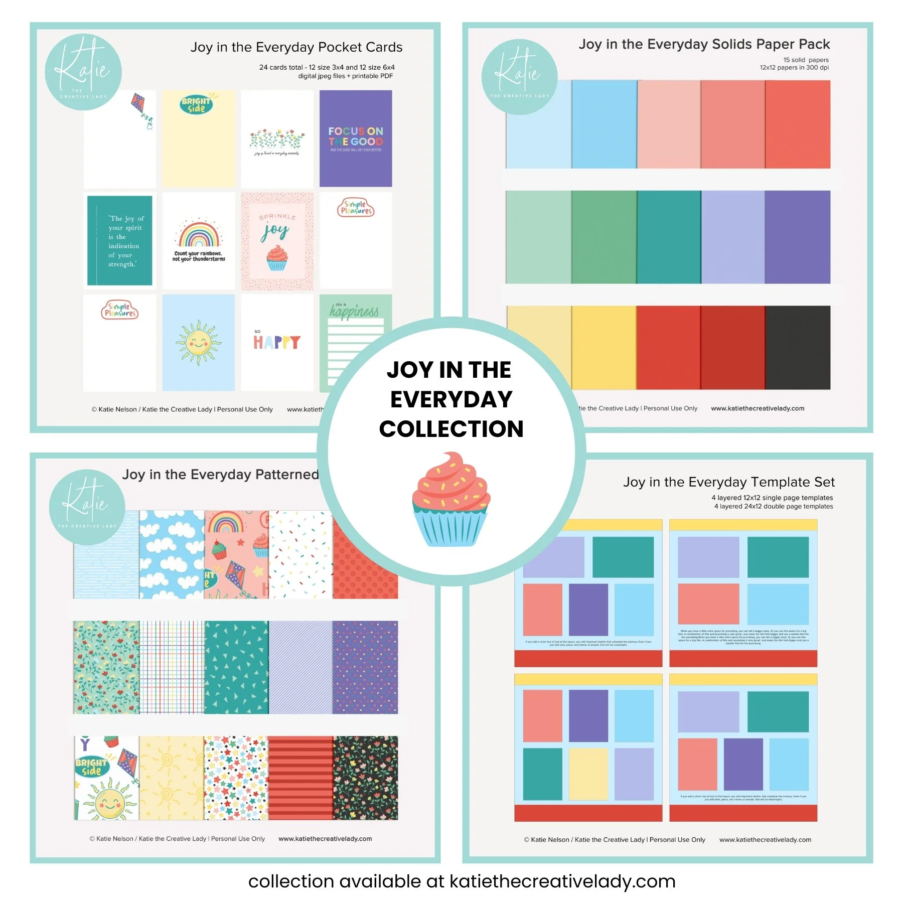 Joy in the Everyday Big Bundle | Pocket Cards + Templates + Paper Packs