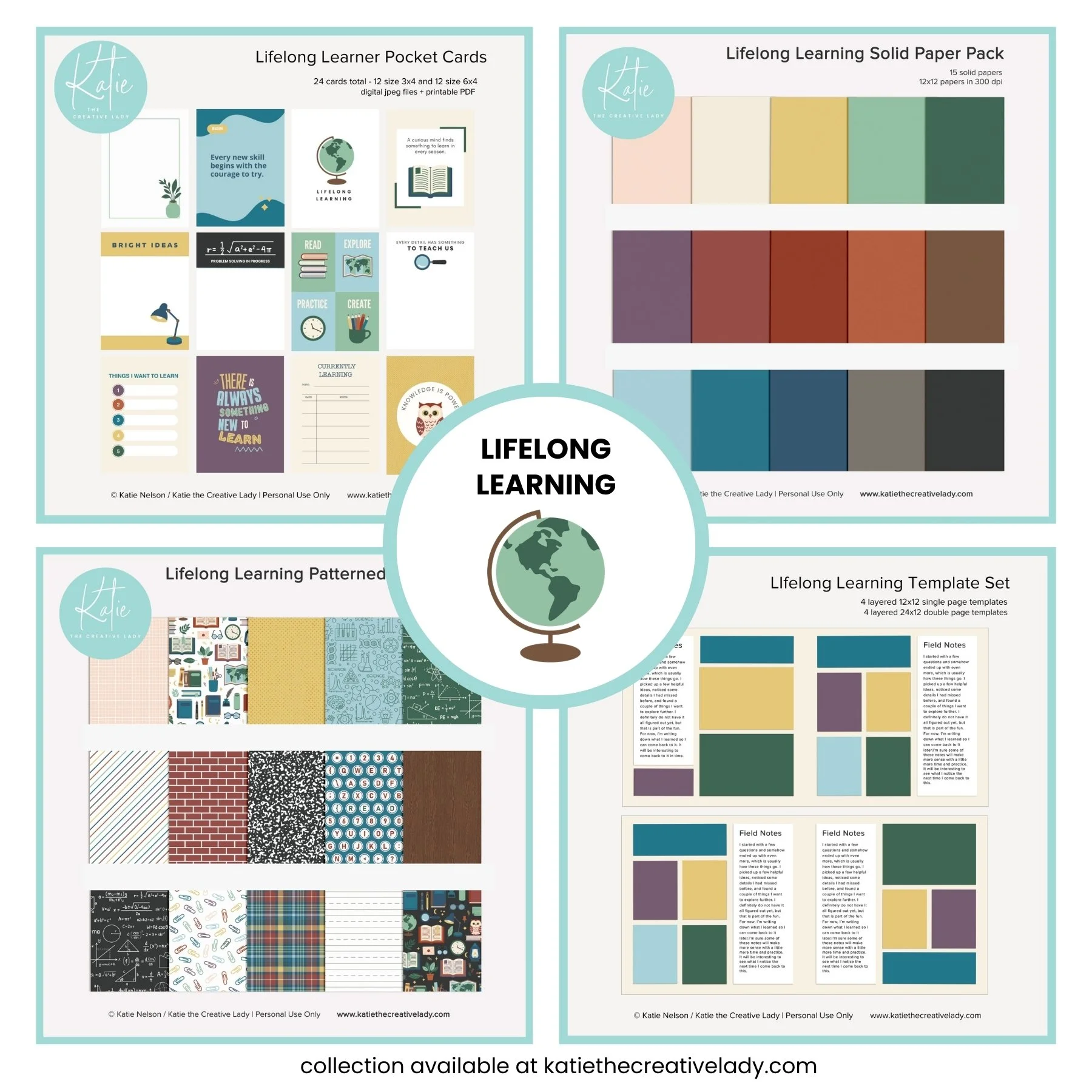 Lifelong Learning Big Bundle | Pocket Cards + Papers + Templates