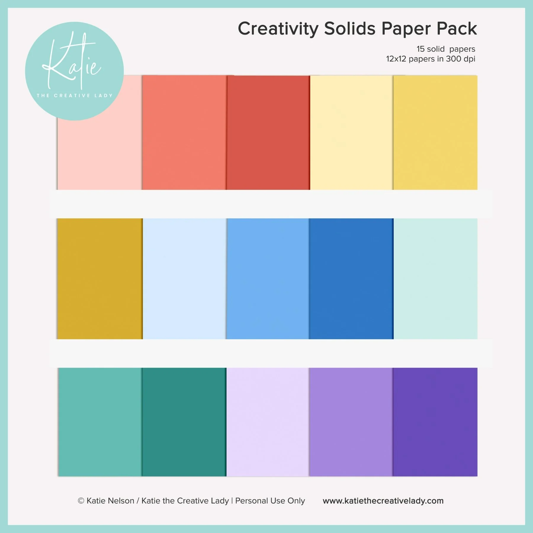 Creativity Solids Paper Pack | 12x12