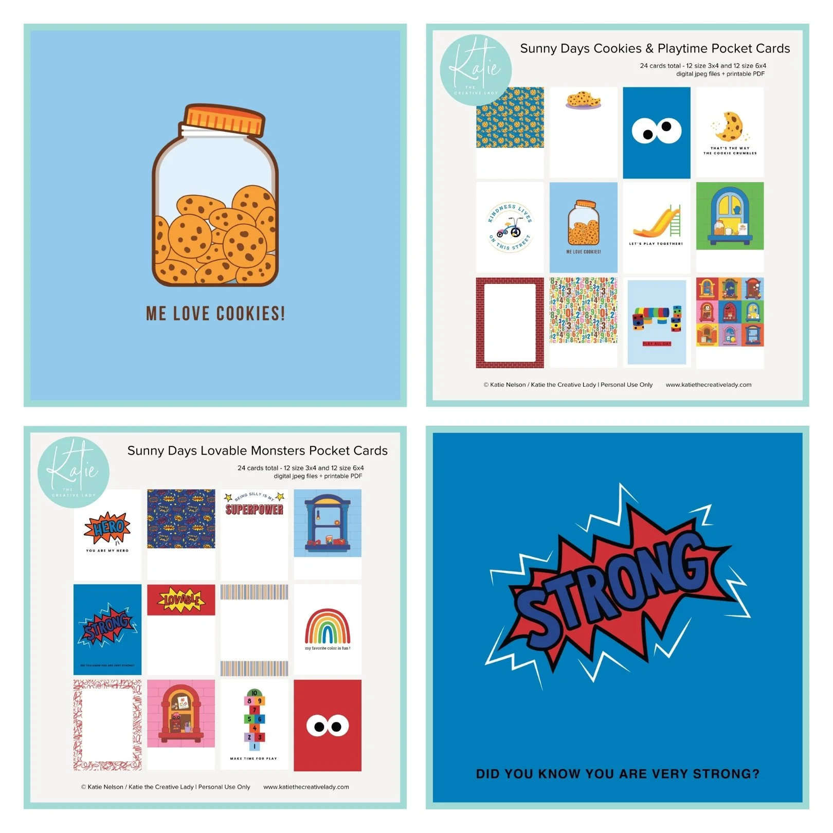Sunny Days + Clues Crew Are Here: New Pocket Cards, Papers, Templates, and Bundles