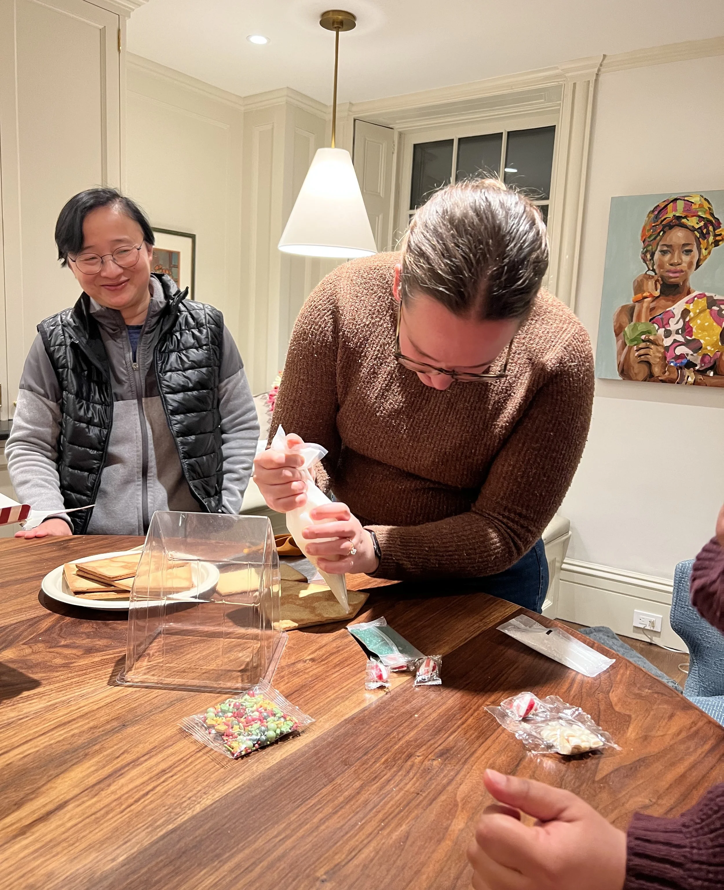 Making Gingerbread houses!