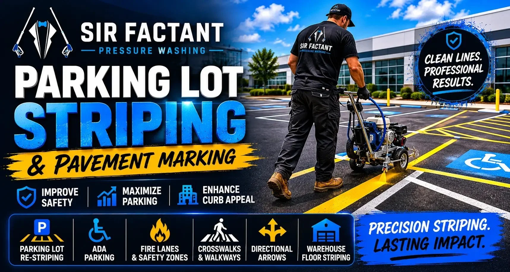 Parking lot striping services in Pittsburgh PA