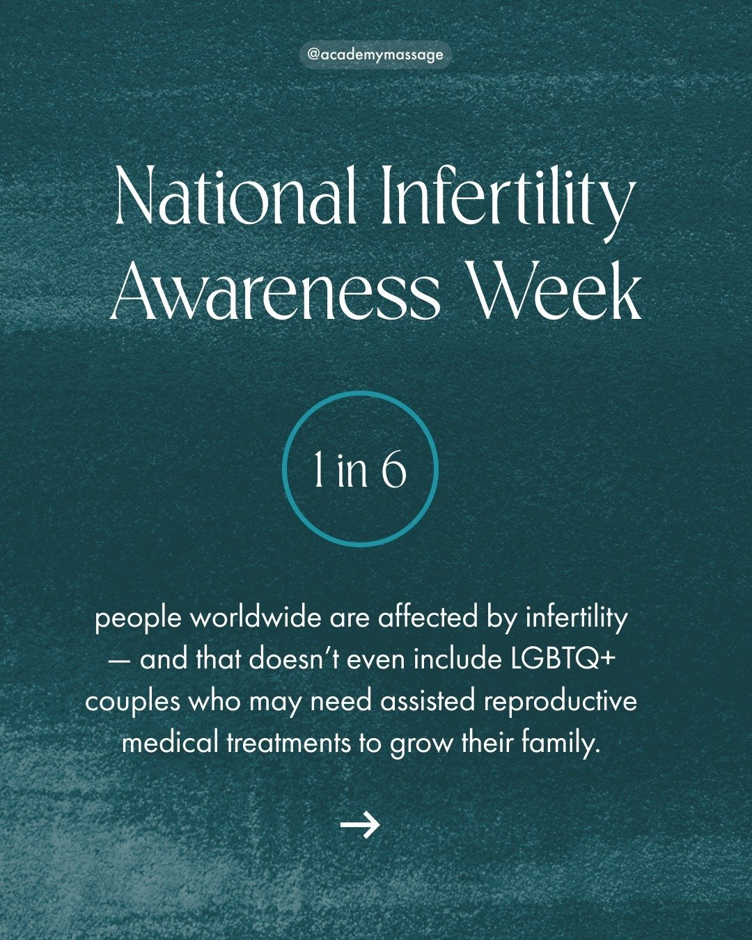 🫶 This week was National Infertility Awareness Week. Just because the week is ending doesn't mean we should stop talking about these important facts. Chances are you know someone (or multiple) who's dealing with infertility right now, and it can be 