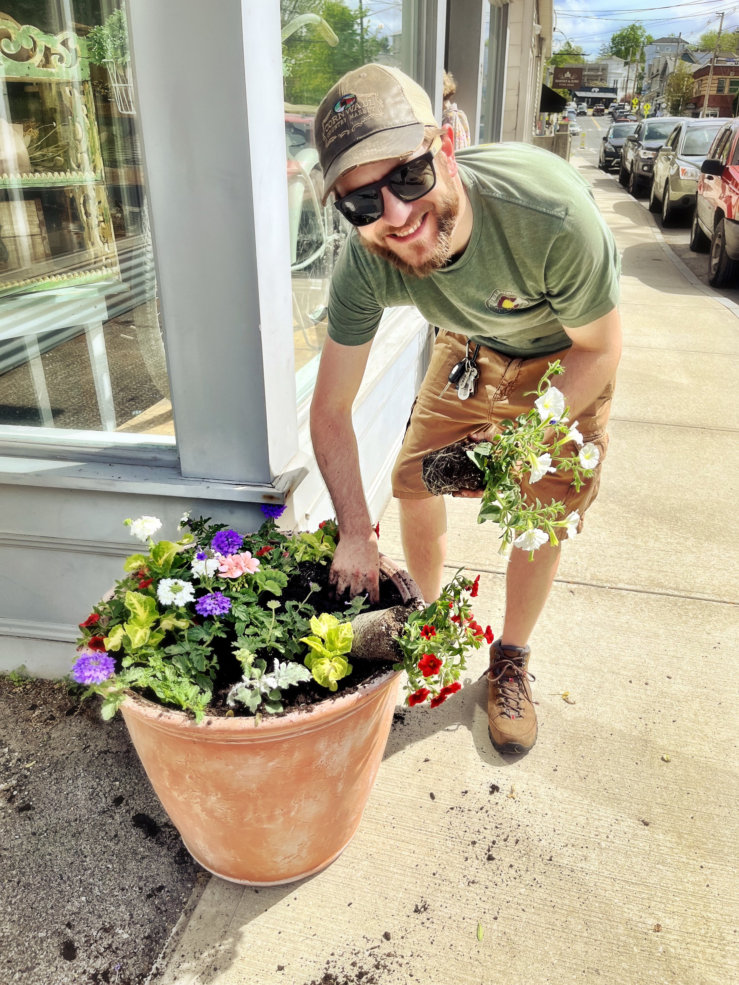 Townscape plantings in Millerton, NY
