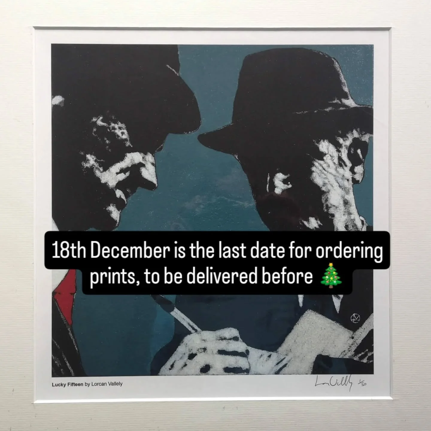Prints can be ordered until 18th December, to ensure delivery by Christmas. These are all posted out in tubes with tracking, and are all signed and numbered. 
#artprint #fineartprints #christmasgifts #luckyfifteen