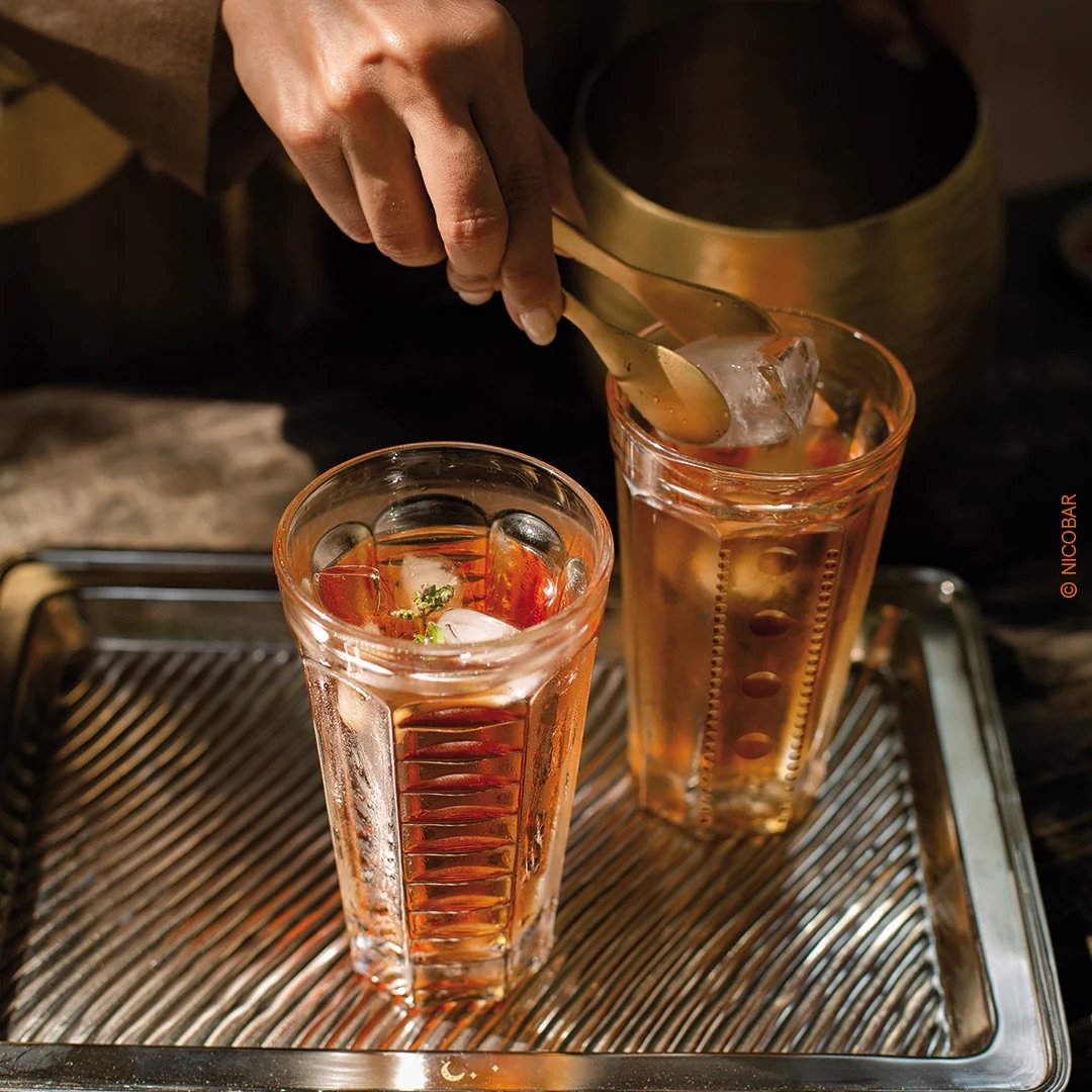 Set de 4 long drink SAGA