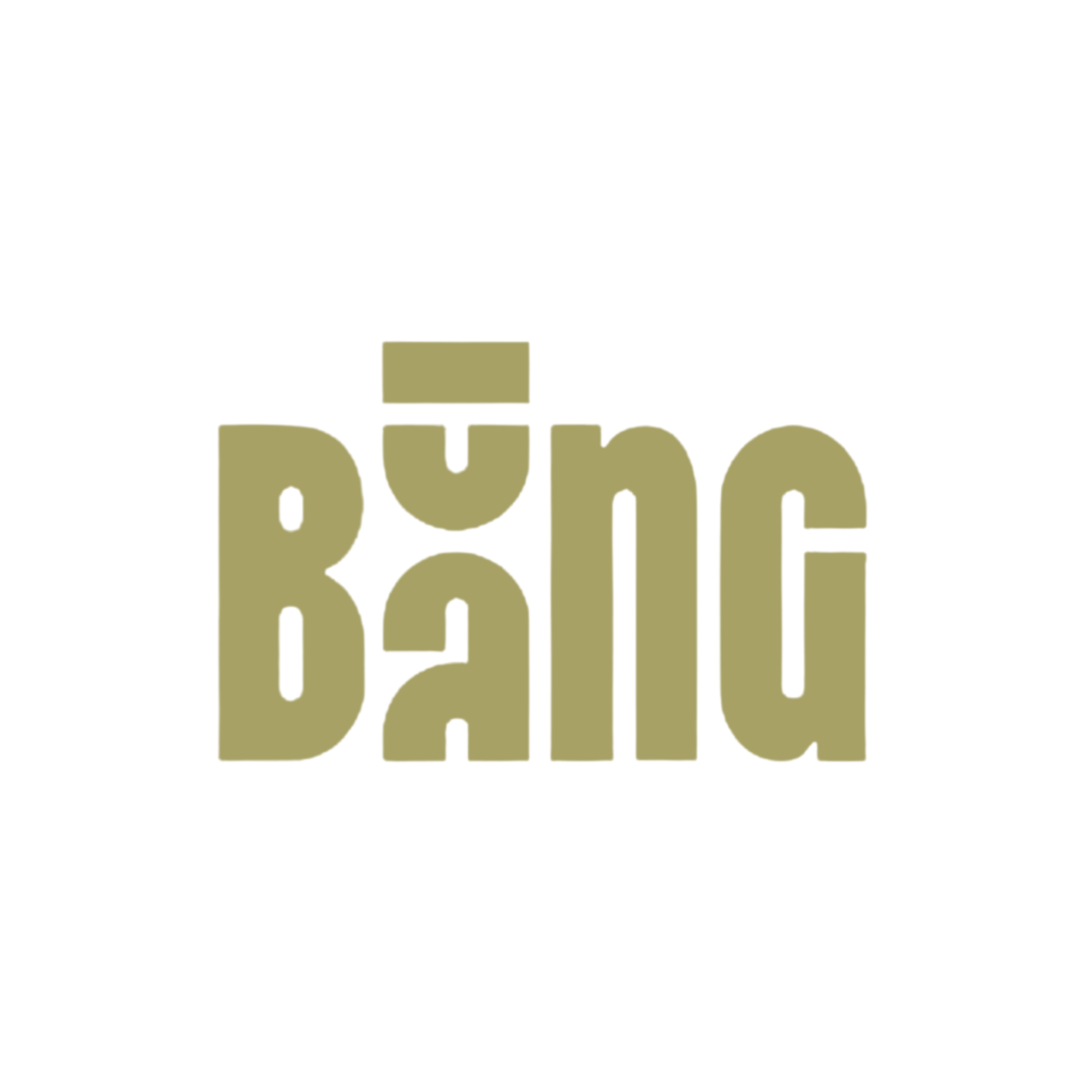 Logo doré de la marque BANG.