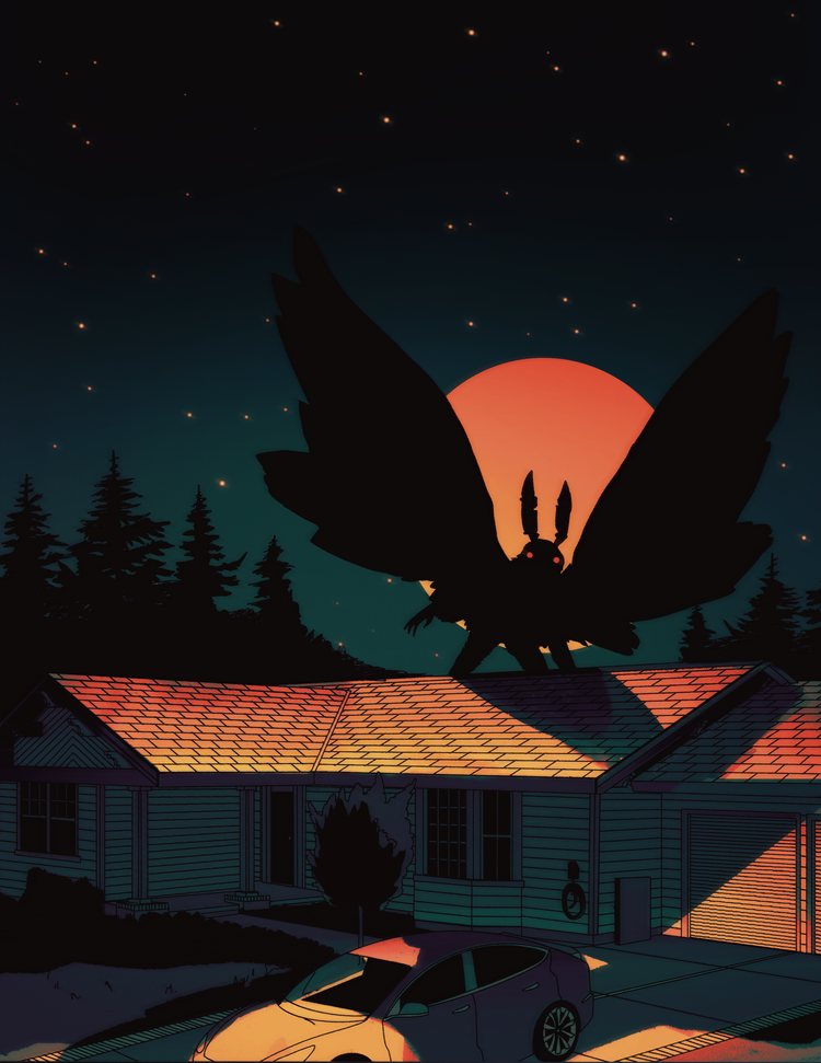 Mothman — Original illustration