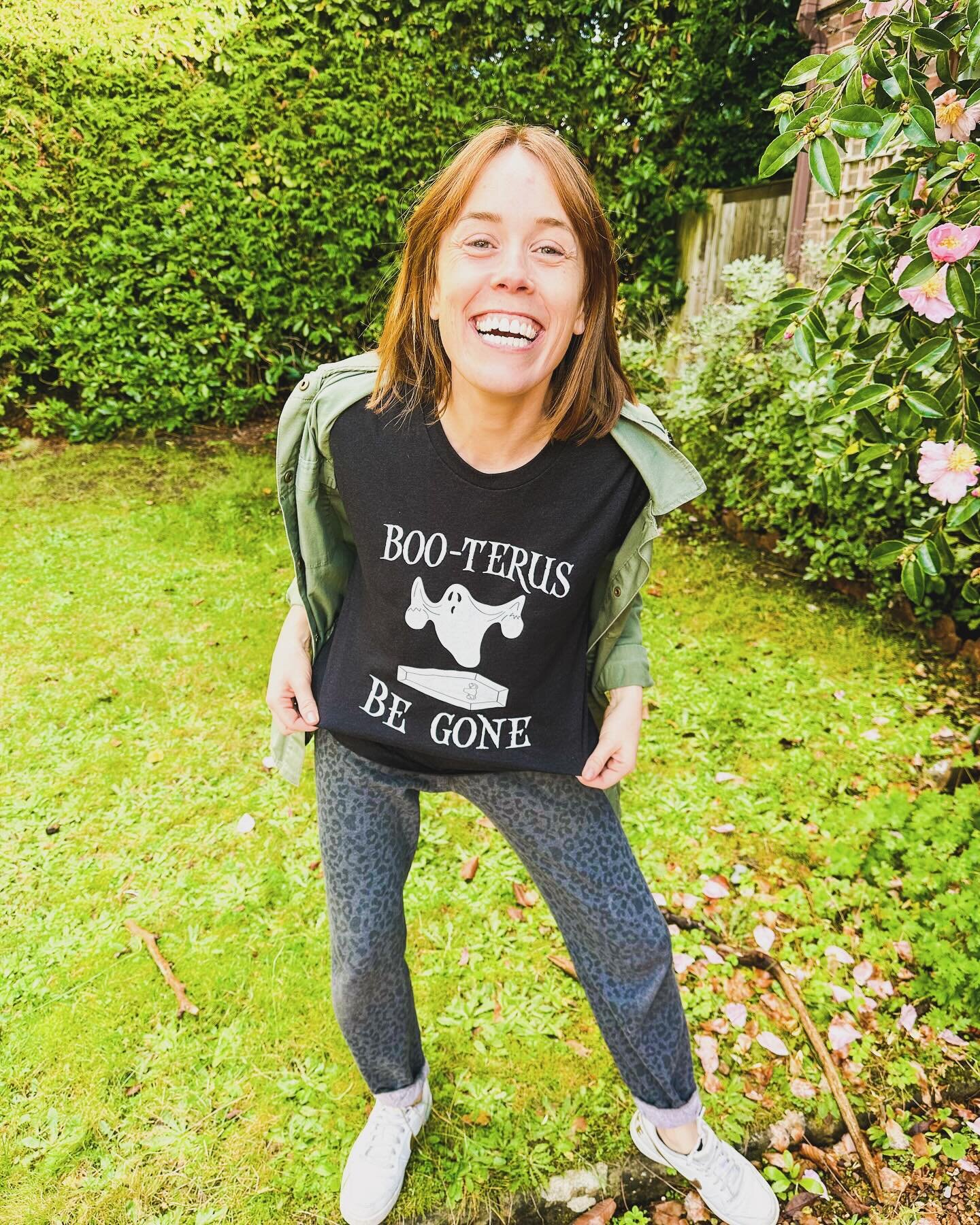 Flashback to OP DAY 👻 

I still can&rsquo;t quite believe @teganjboaler found this T-shirt for me - it could not have been any more bang on.

I was so excited. Nervous sure, but so excited to have an end to all the pain. A hysterectomy isn&rsquo;t a