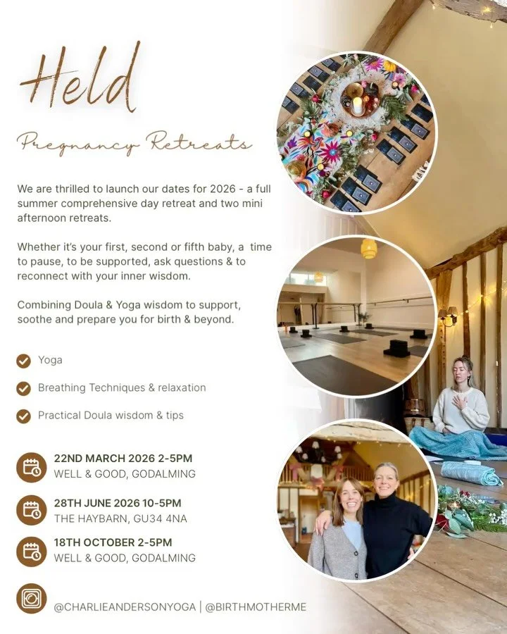 Our 2026 dates are now live for booking ✨

22nd March @wellandgoodgodalming 
28th June @thehaybarnhampshire 
18th October @wellandgoodgodalming 

Whether you fancy an all day immersive, nourishing retreat or an afternoon restorative deep dive - both 
