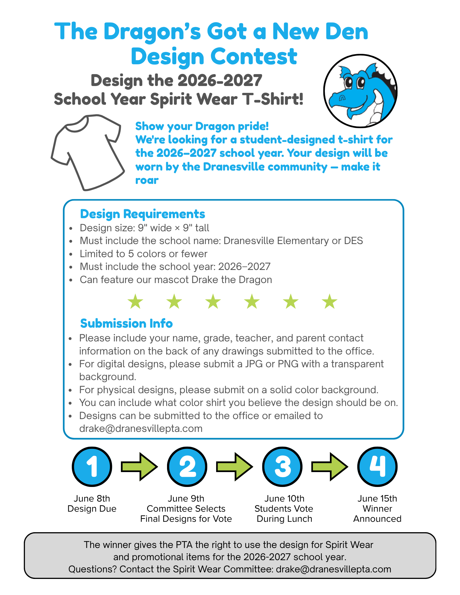 Spirit Wear Design Contest