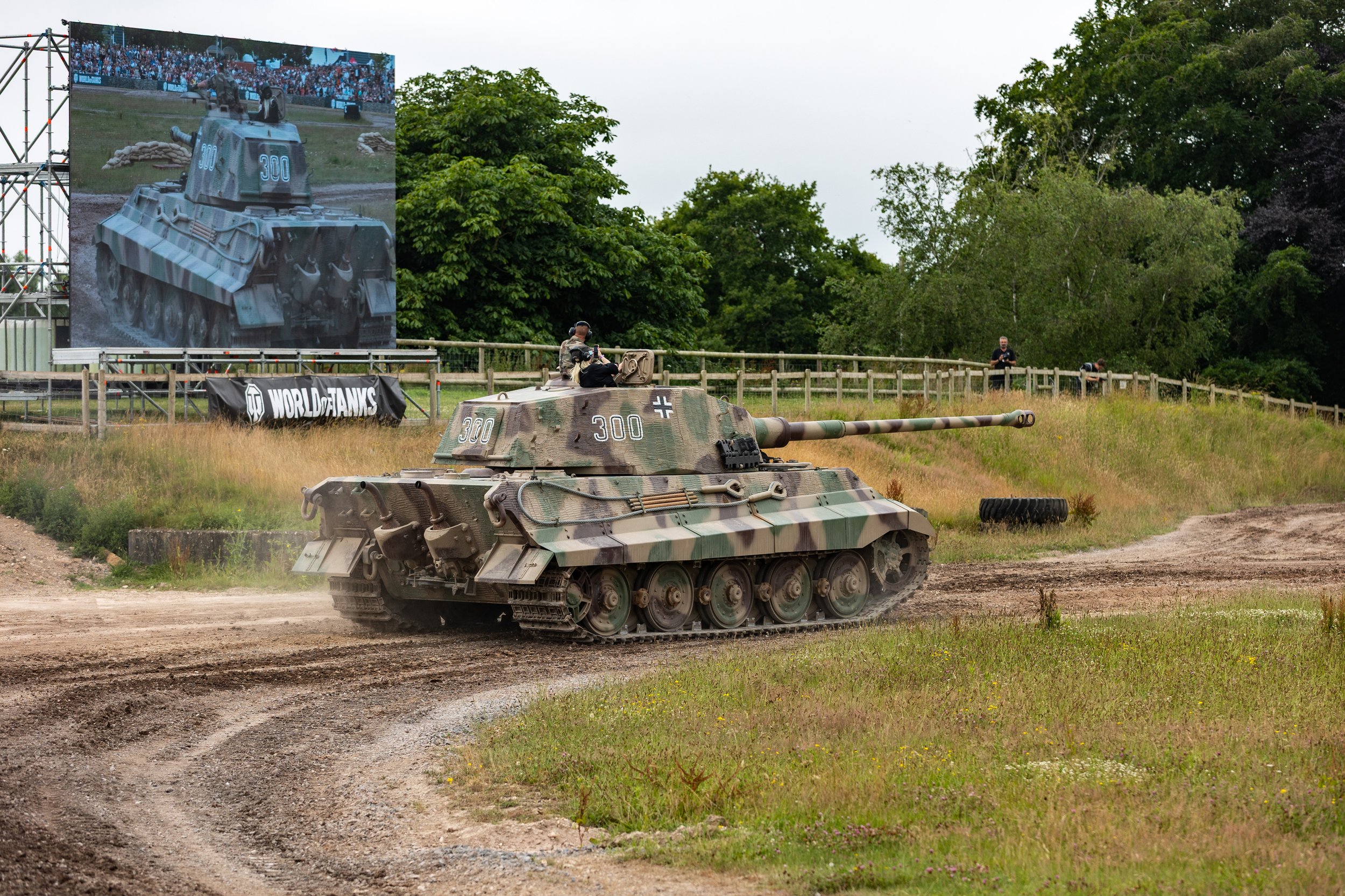 The world’s only running King Tiger (Tiger II) showcased at Tankfest 2025. It was the most powerful tank of its time. (Marina Black Media)