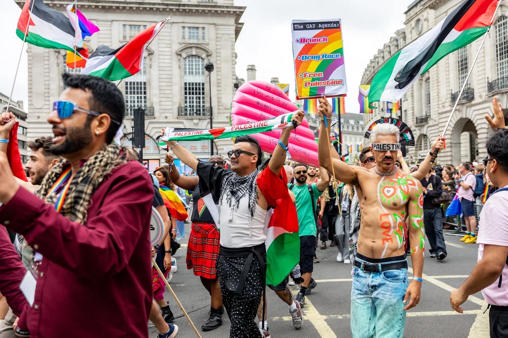  Queers for Palestine at Pride in London 2025. (Marina Black Media) 