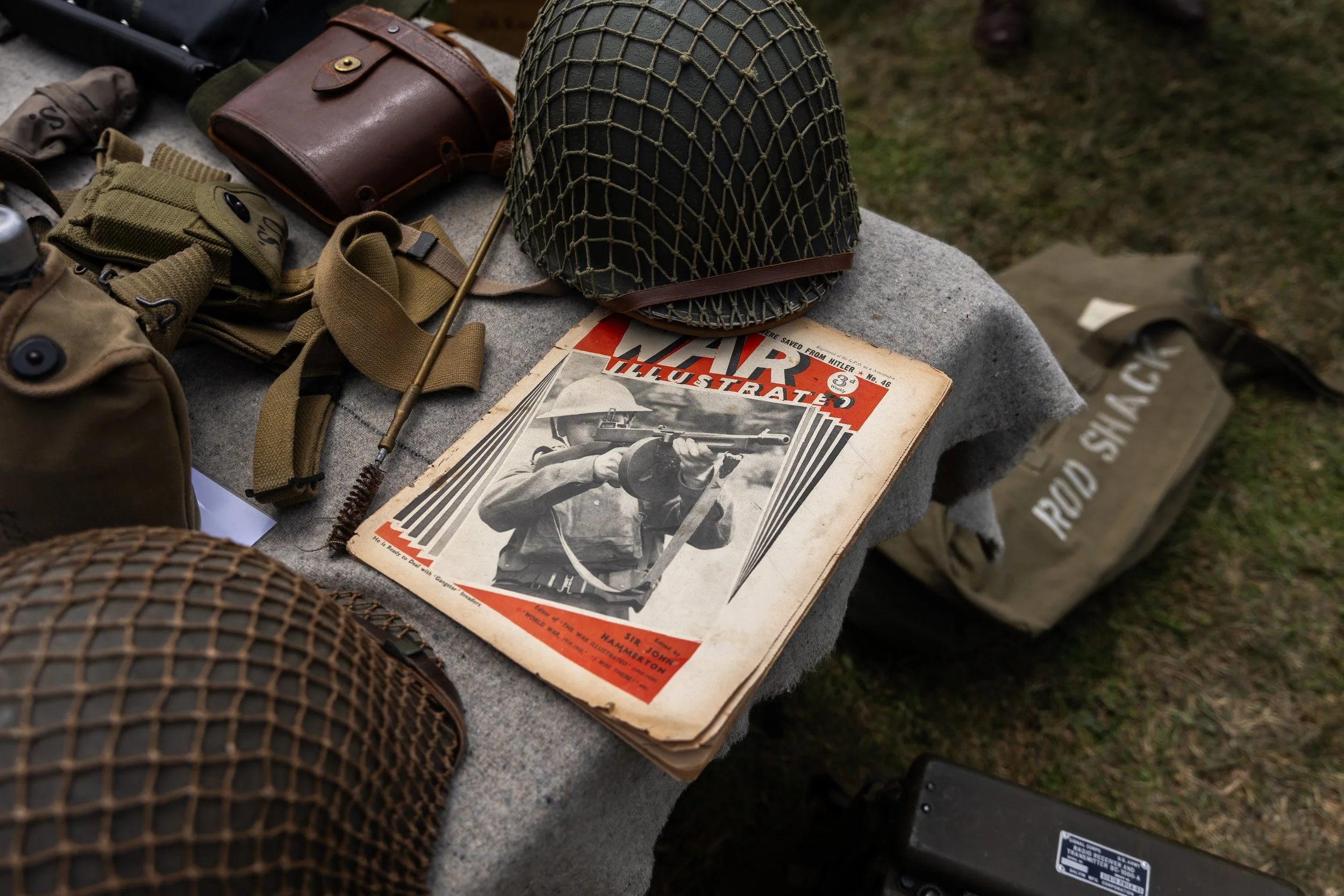 No. 46 issue of War Illustrated released 19 July 1940, on display at Tankfest 2025. (Marina Black Media)