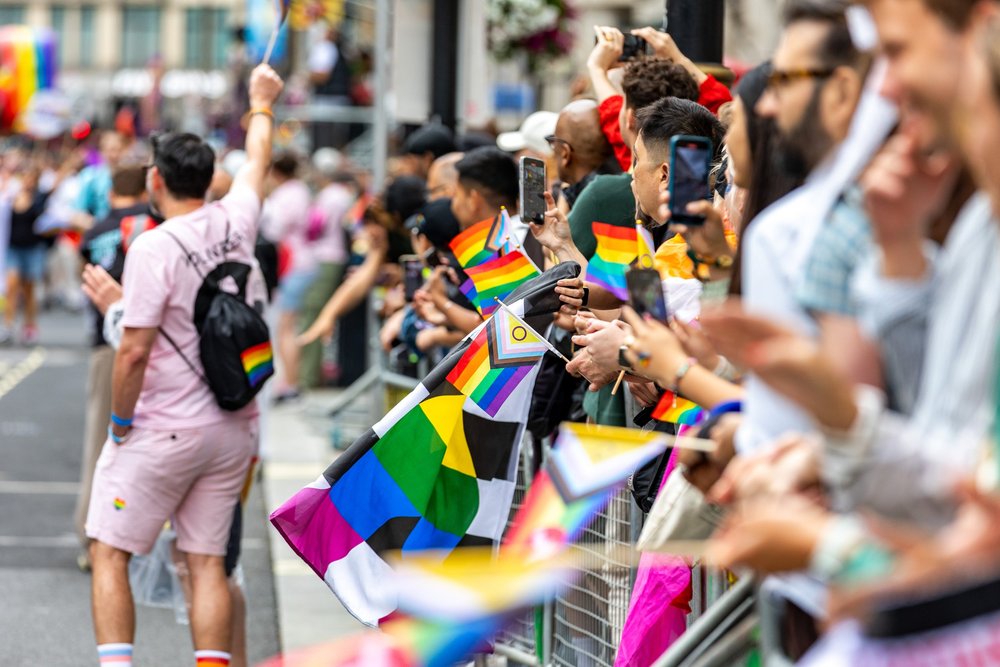  Pride flag at Pride in London 2025. (Marina Black Media) 