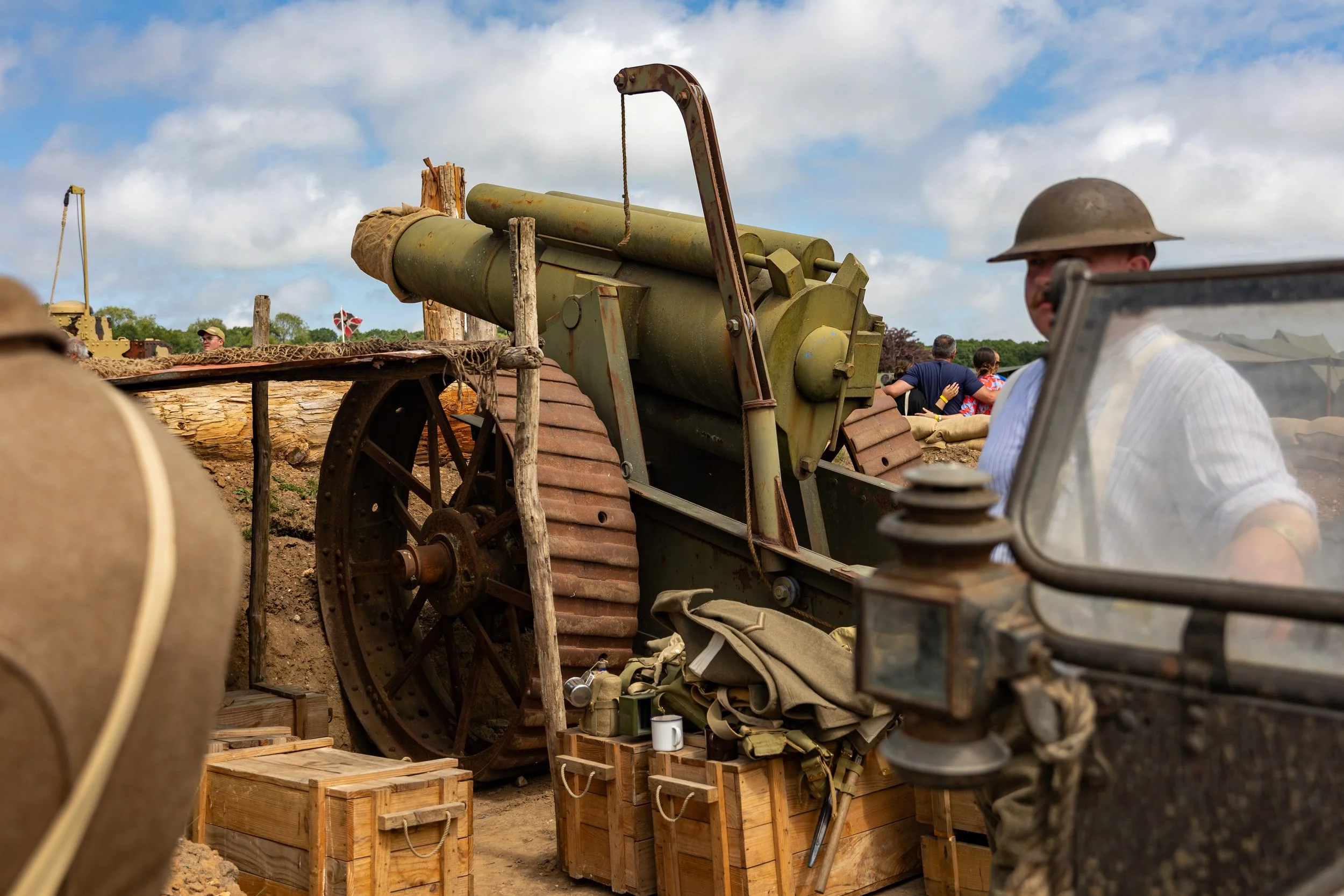 WWII heavy artillery displayed at Tankfest 2025. (Marina Black Media)