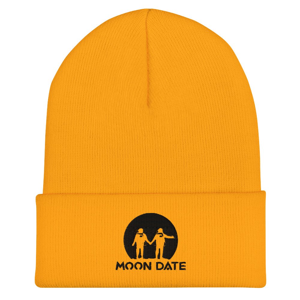 Yellow MOON DATE Beanie